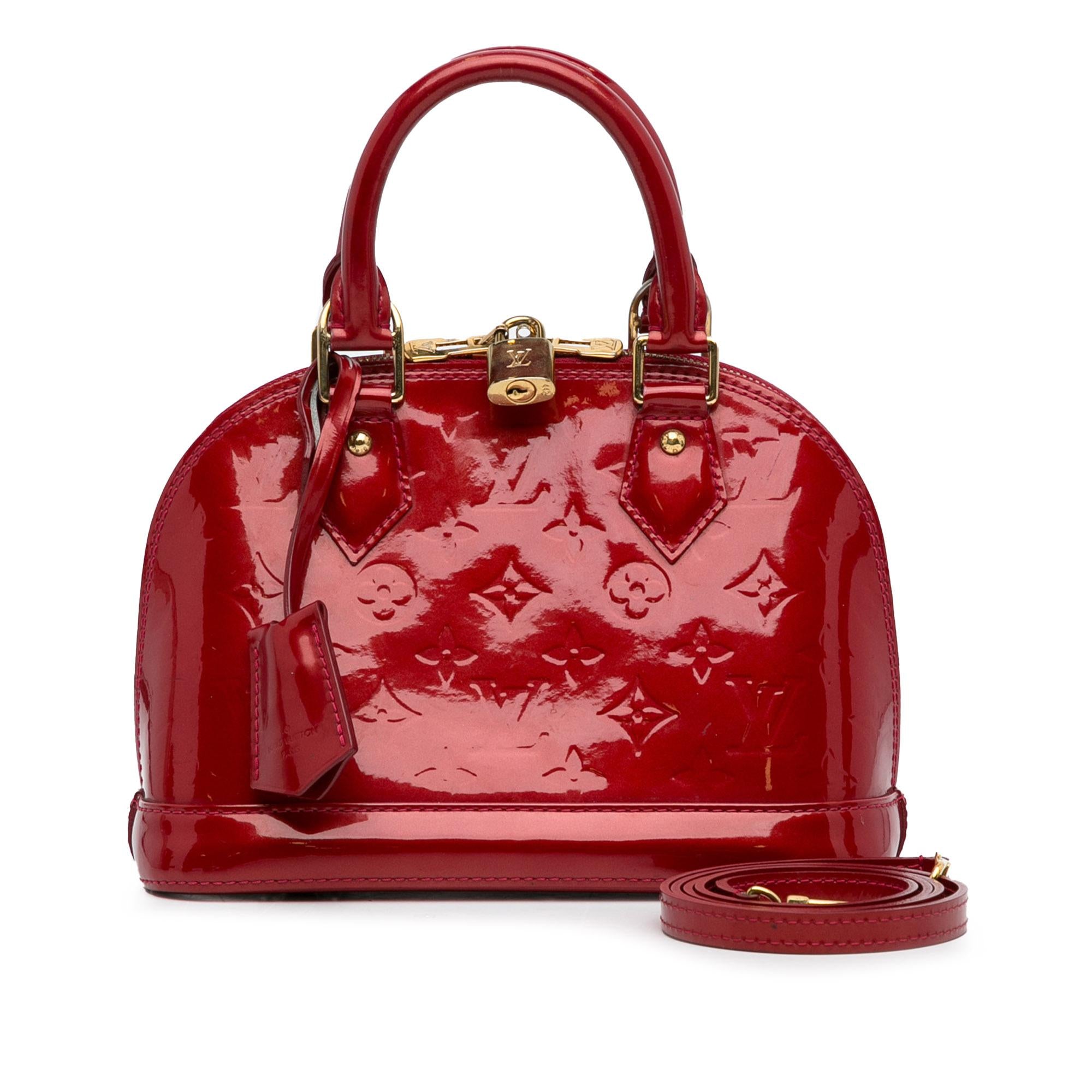 Louis Vuitton Monogram Vernis Alma BB (SHG-9zPO6C)