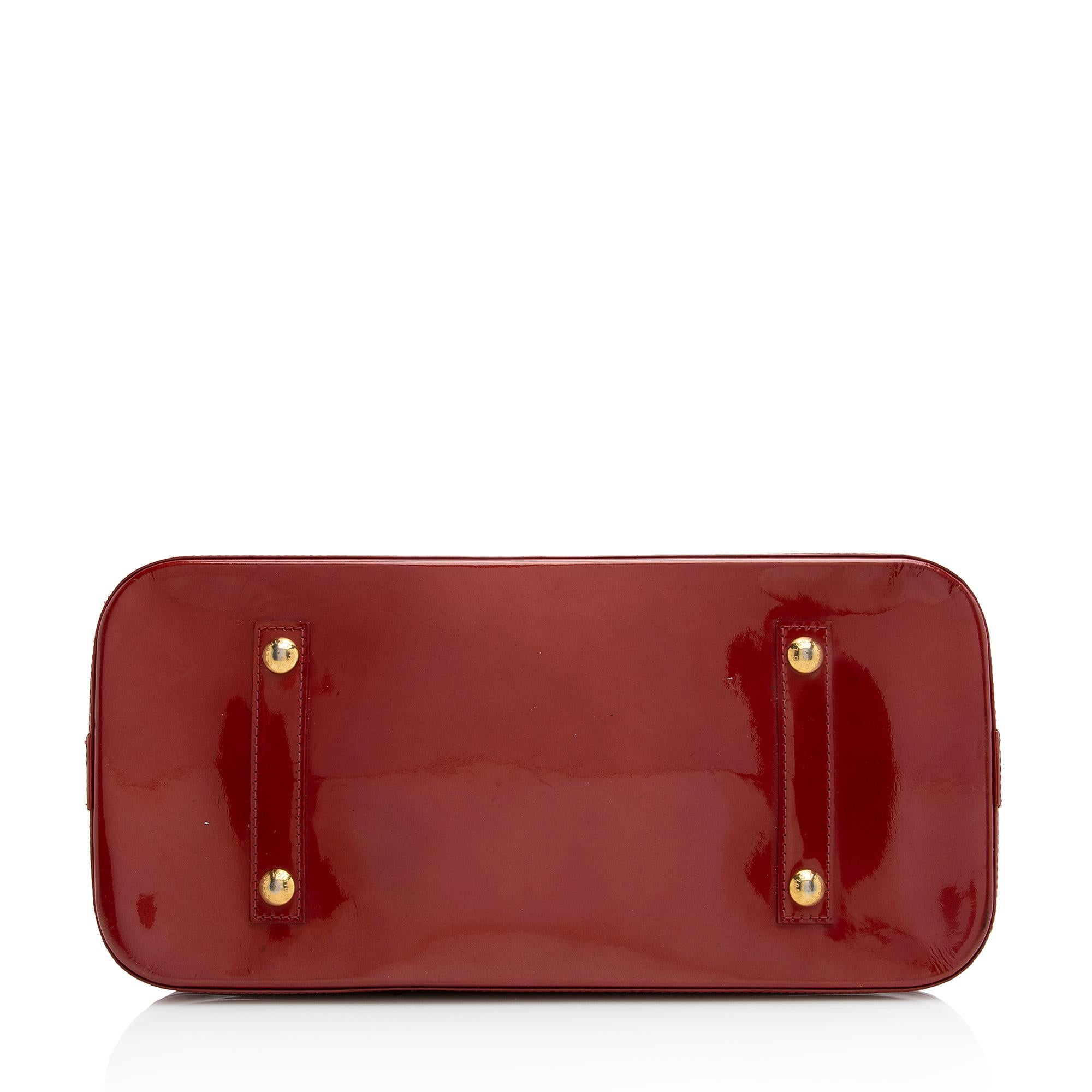 Louis Vuitton Monogram Vernis Alma GM Satchel (SHF-22282)