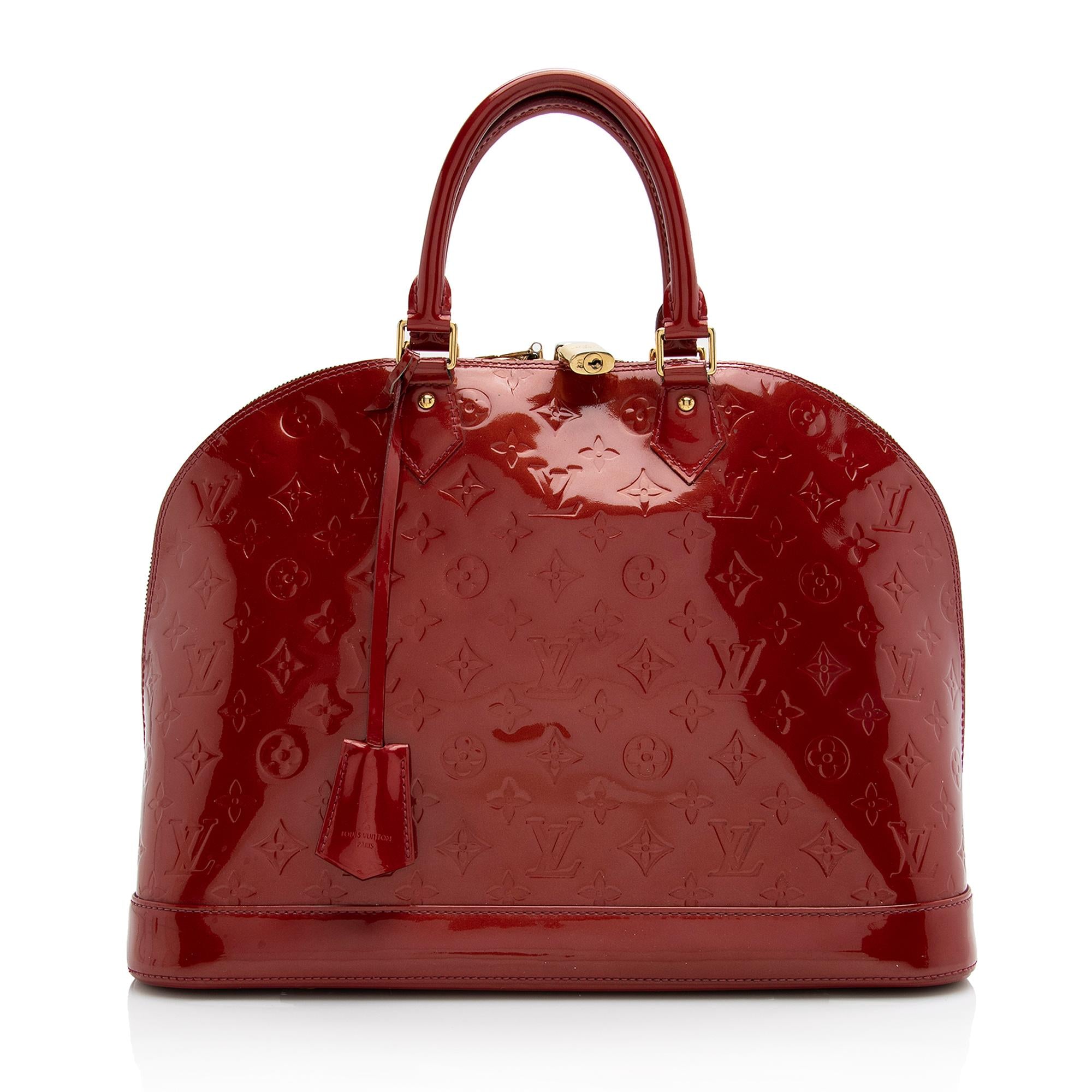 Louis Vuitton Monogram Vernis Alma GM Satchel (SHF-22282)