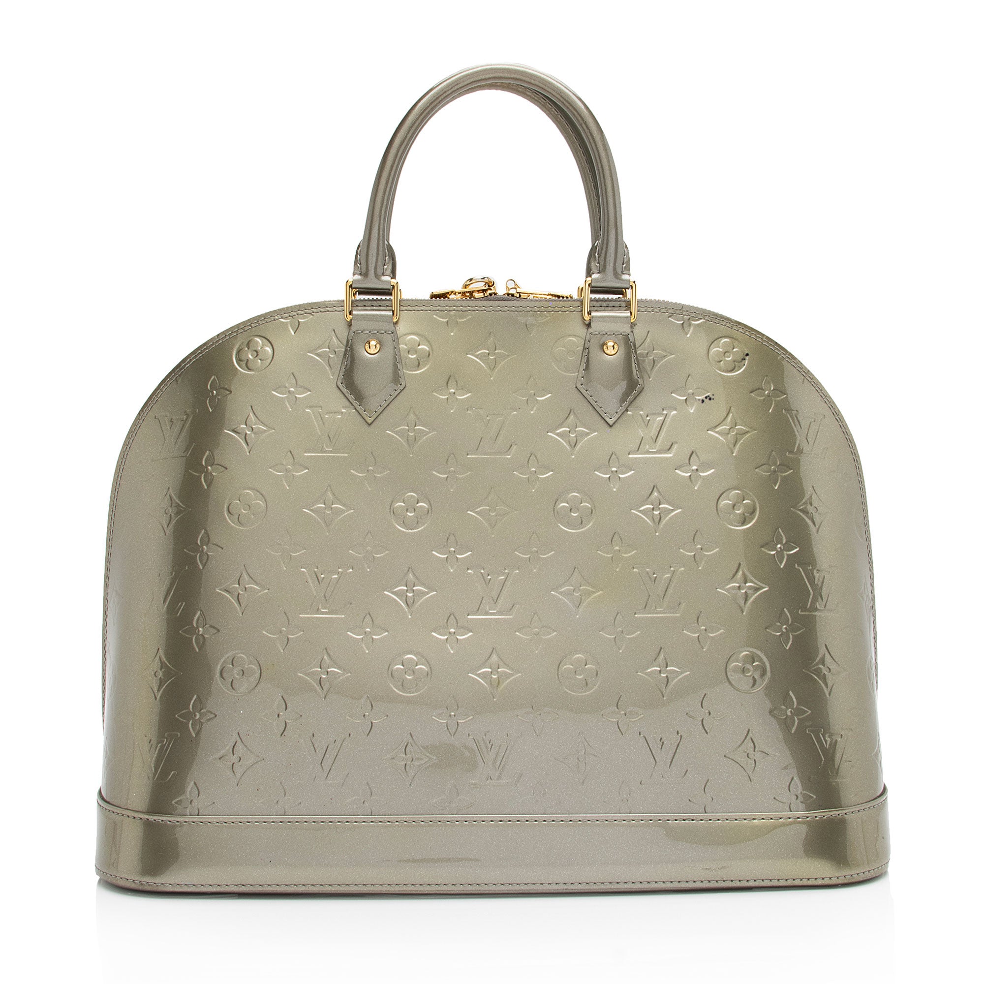 Louis Vuitton Monogram Vernis Alma GM Satchel (SHF-pjW87V)
