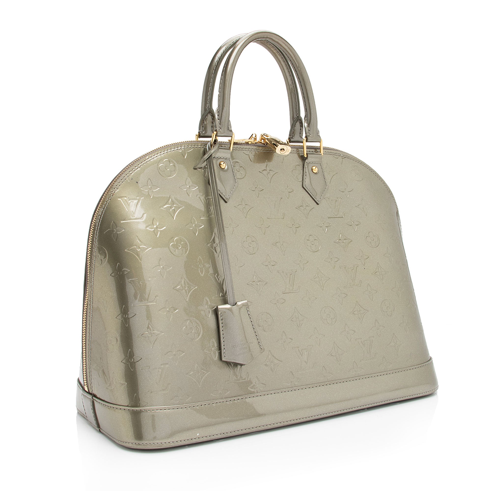 Louis Vuitton Monogram Vernis Alma GM Satchel (SHF-pjW87V)