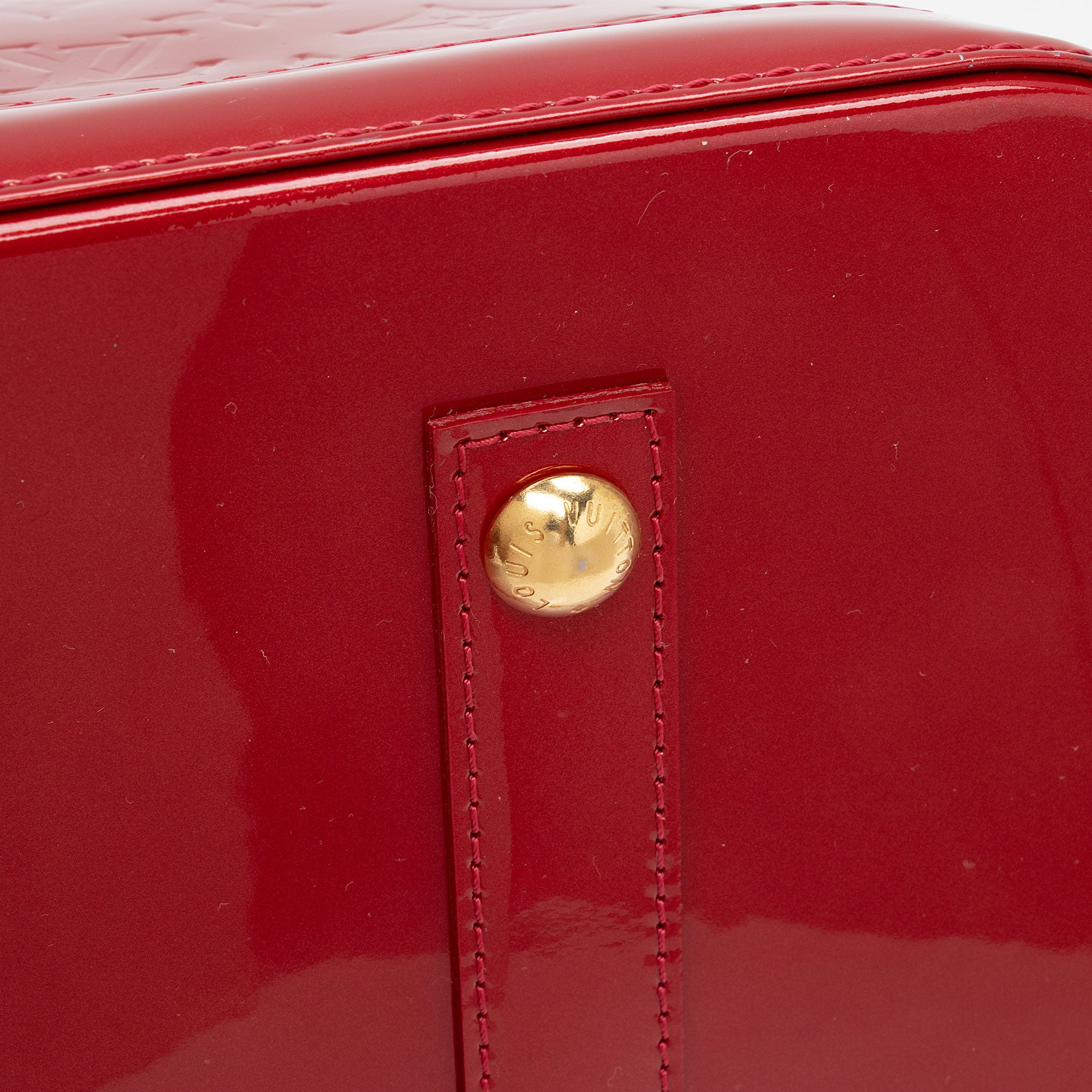 Louis Vuitton Monogram Vernis Alma GM Satchel (SHF-qWt83h)