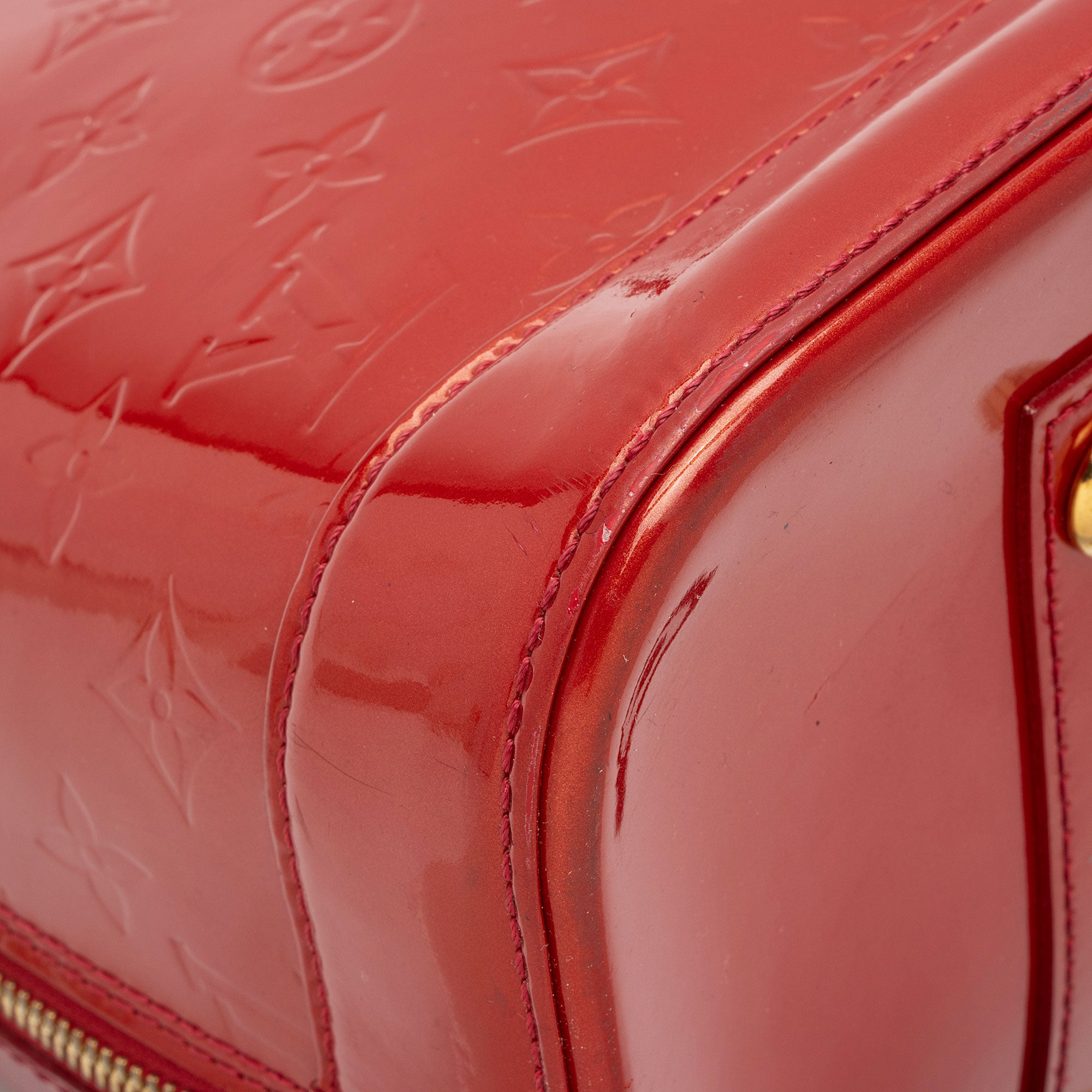 Louis Vuitton Monogram Vernis Alma GM Satchel (SHF-7bvjjk)