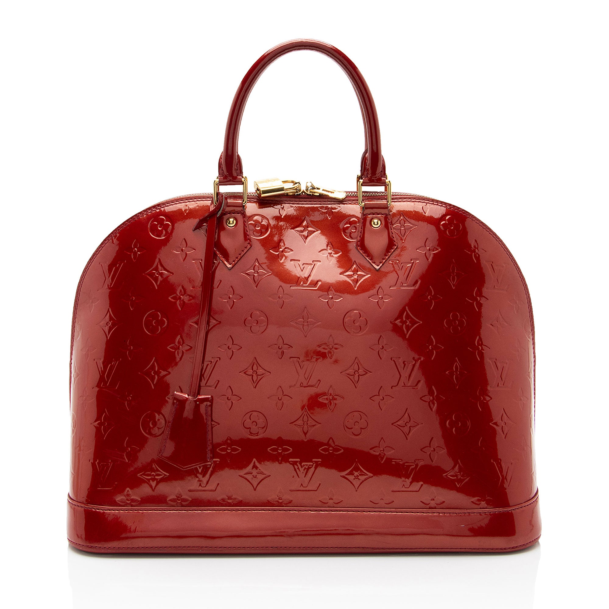 Louis Vuitton Monogram Vernis Alma GM Satchel (SHF-7bvjjk)