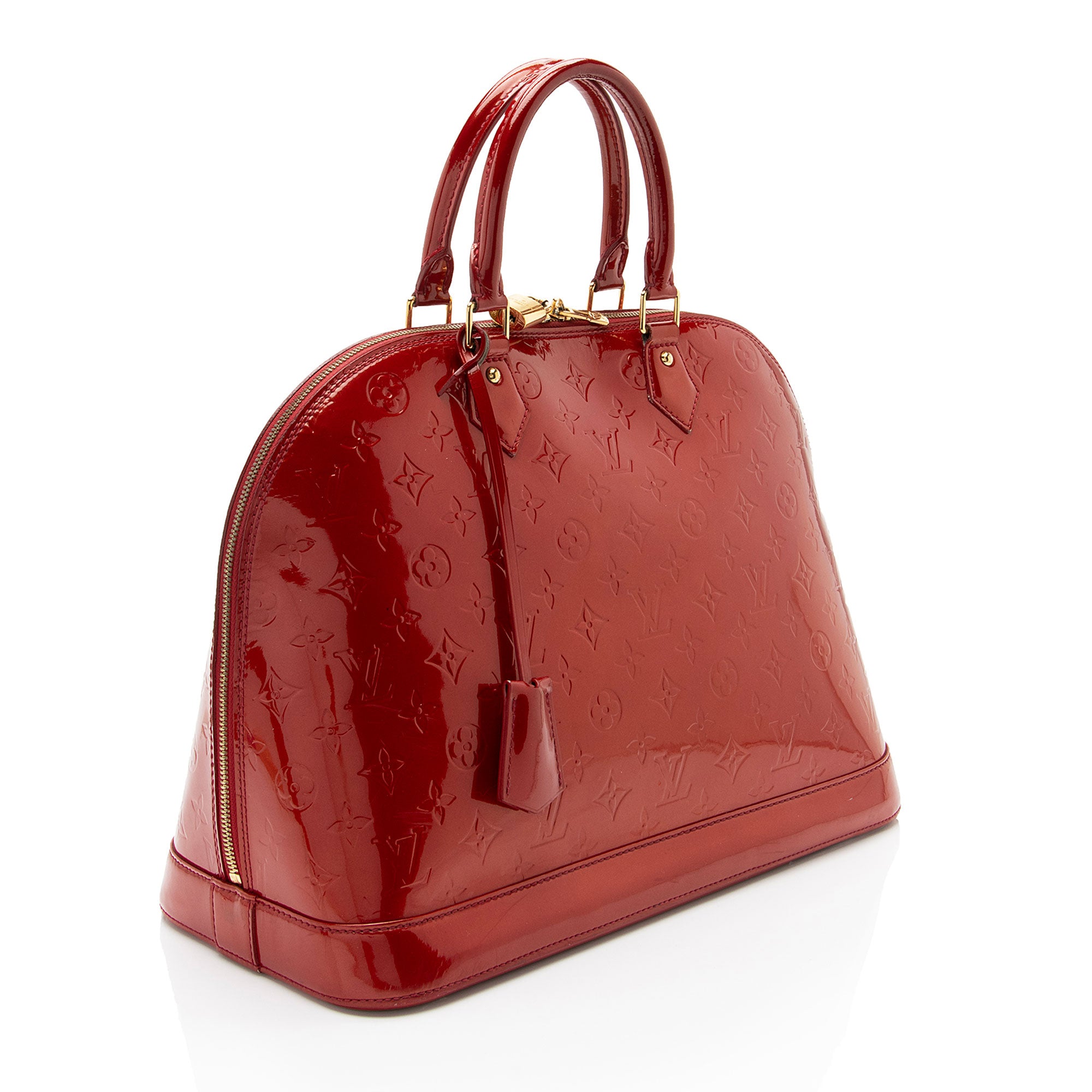 Louis Vuitton Monogram Vernis Alma GM Satchel (SHF-7bvjjk)