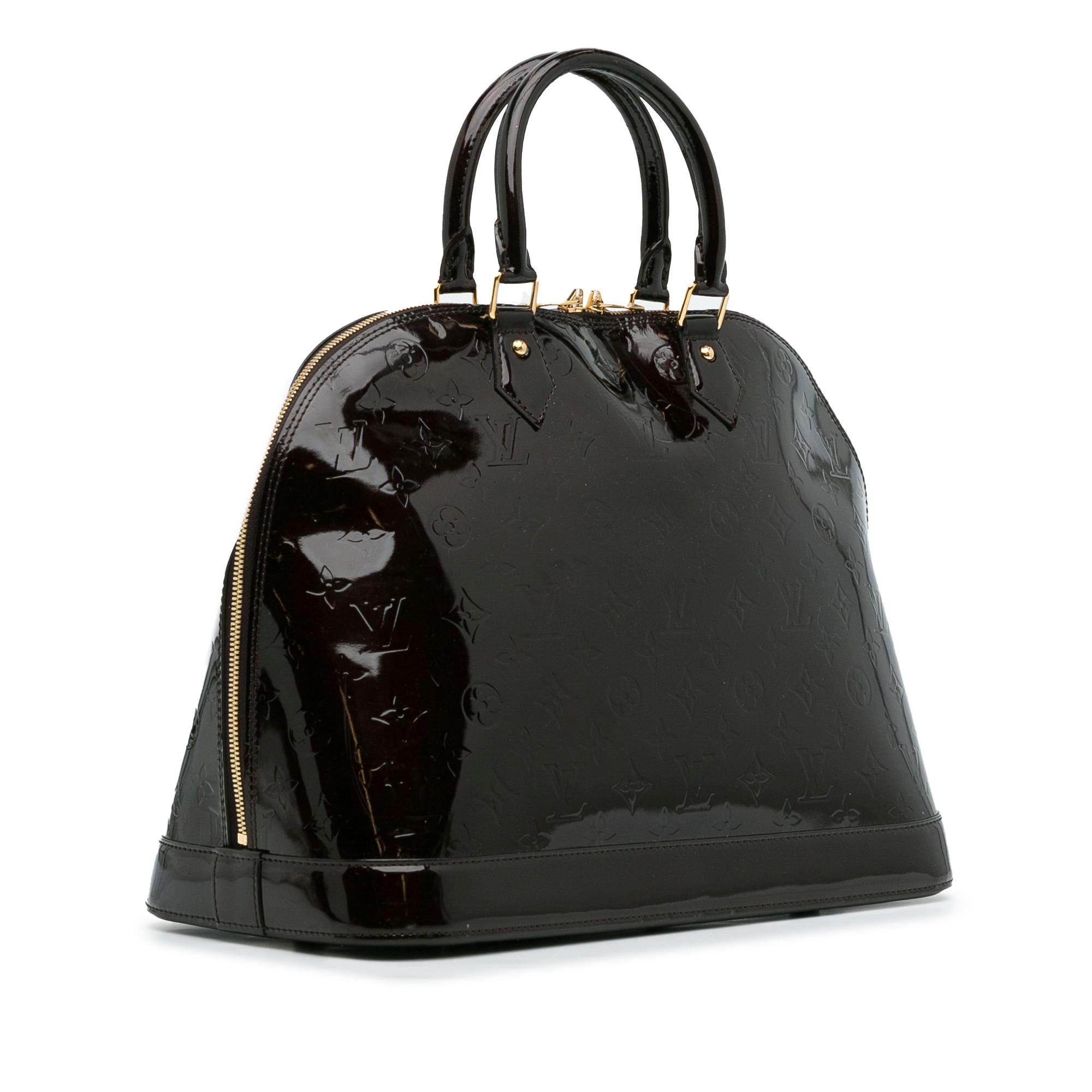 Louis Vuitton Monogram Vernis Alma GM (SHG-VQDbIb)