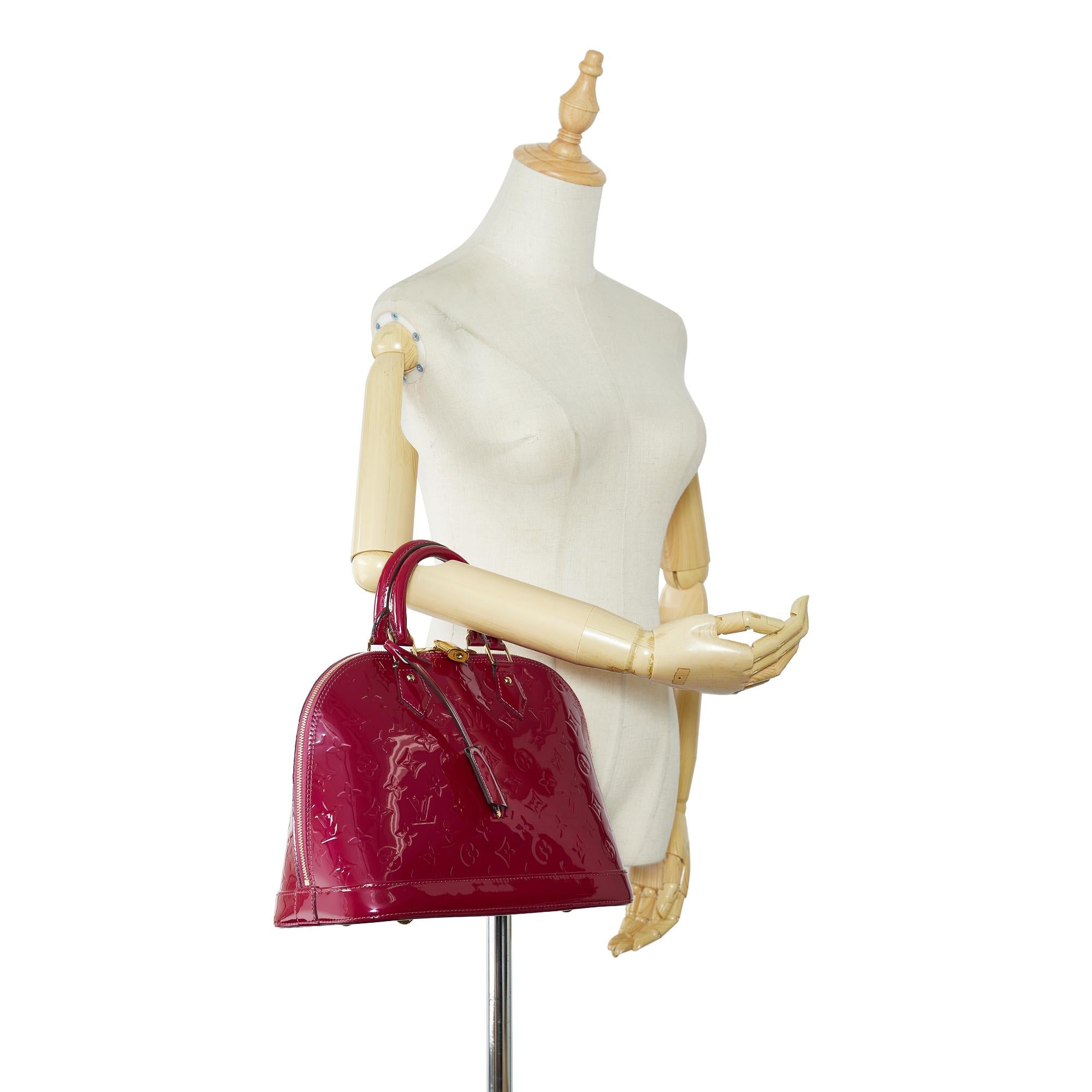 Louis Vuitton Monogram Vernis Alma PM (SHG-fGgxKm)