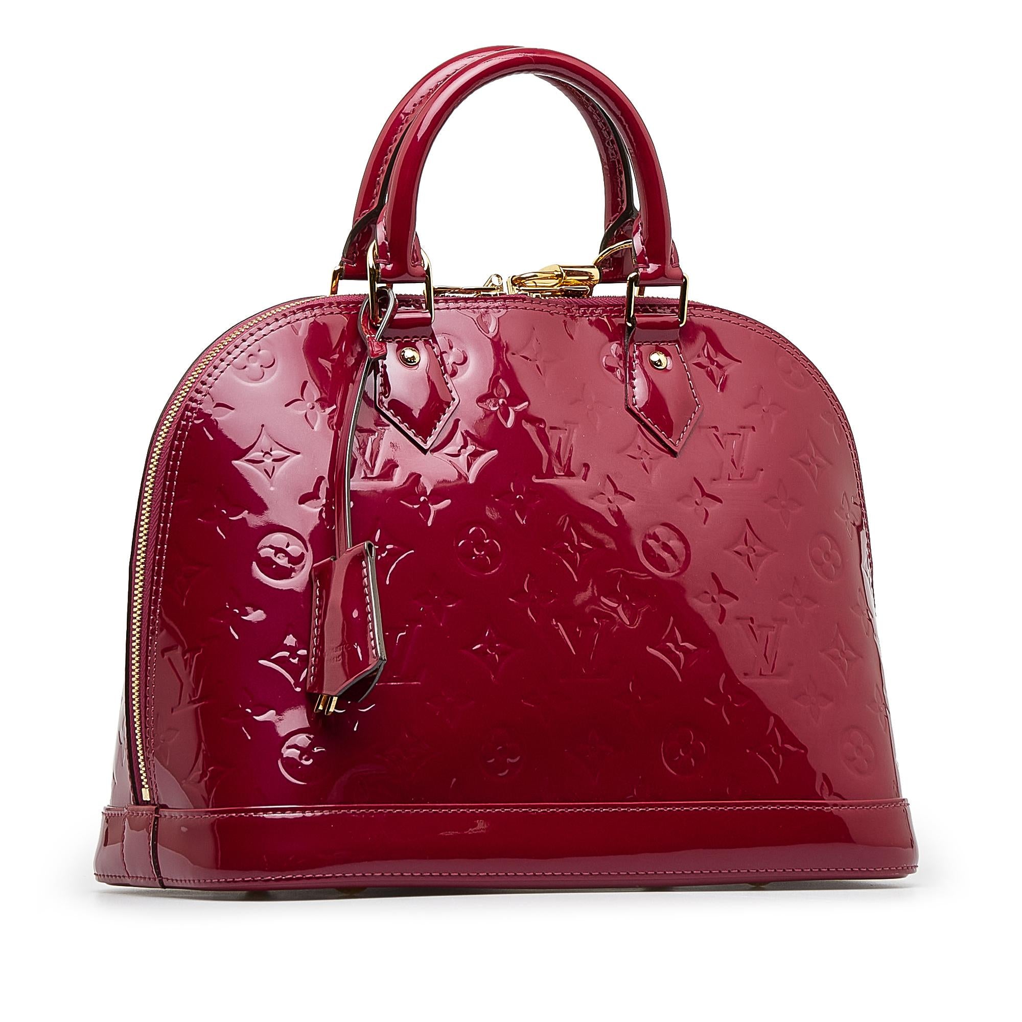 Louis Vuitton Monogram Vernis Alma PM (SHG-fGgxKm)