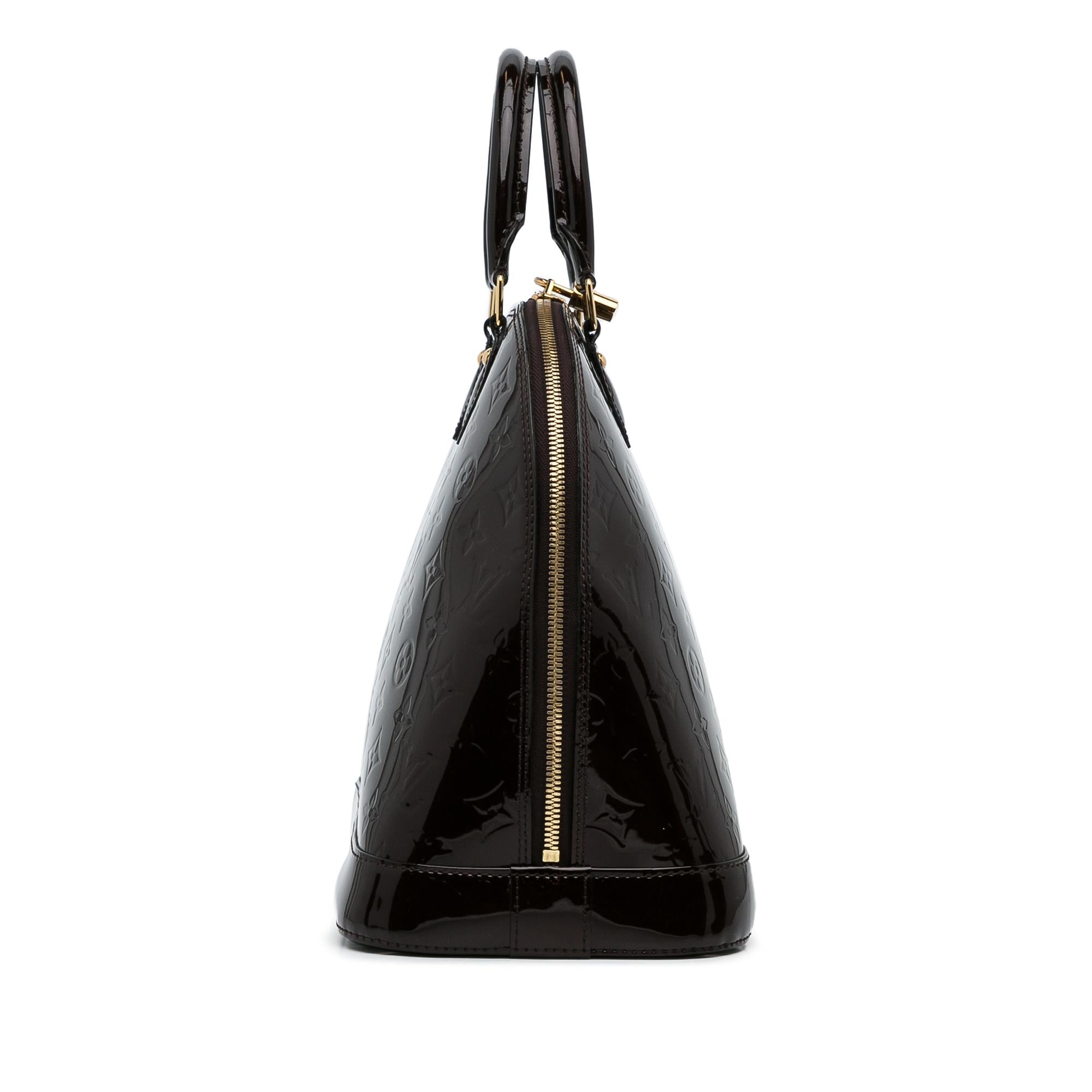 Louis Vuitton Monogram Vernis Alma PM (SHG-tjmI3z)