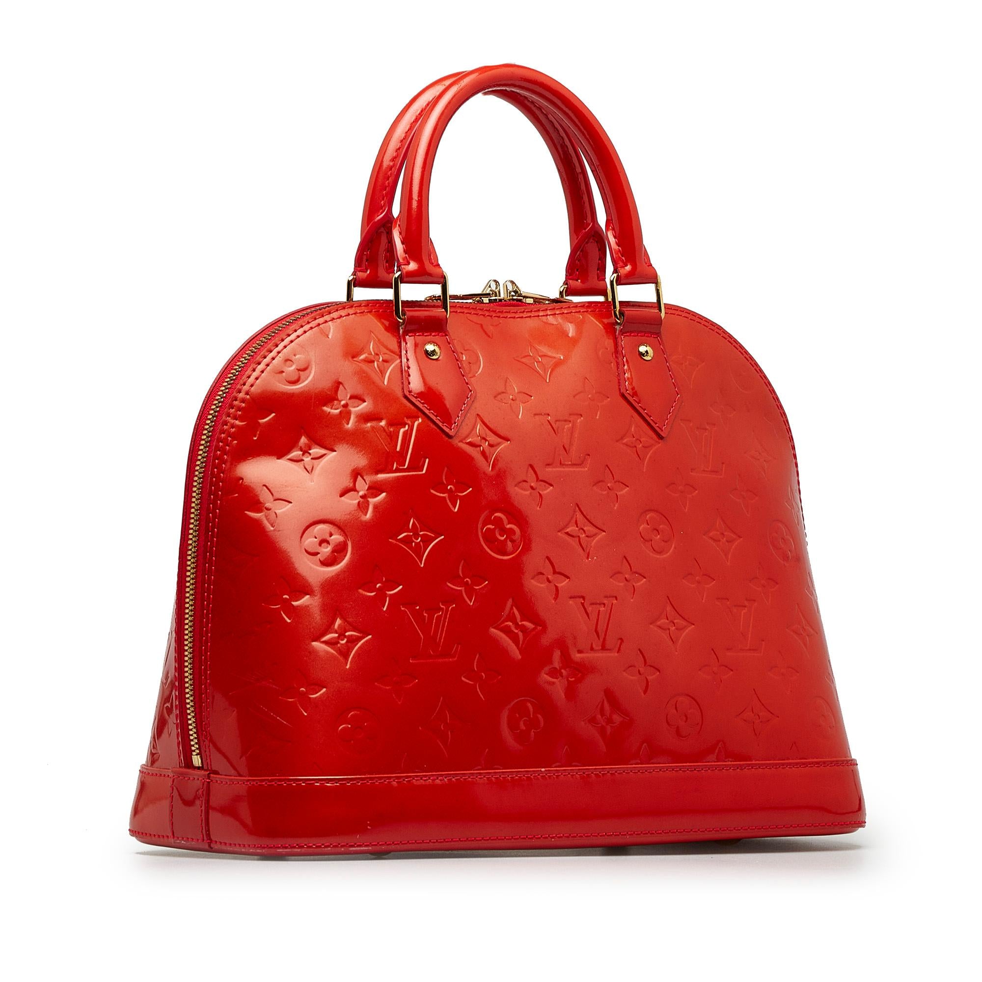 Louis Vuitton Monogram Vernis Alma PM (SHG-2TtoxB)