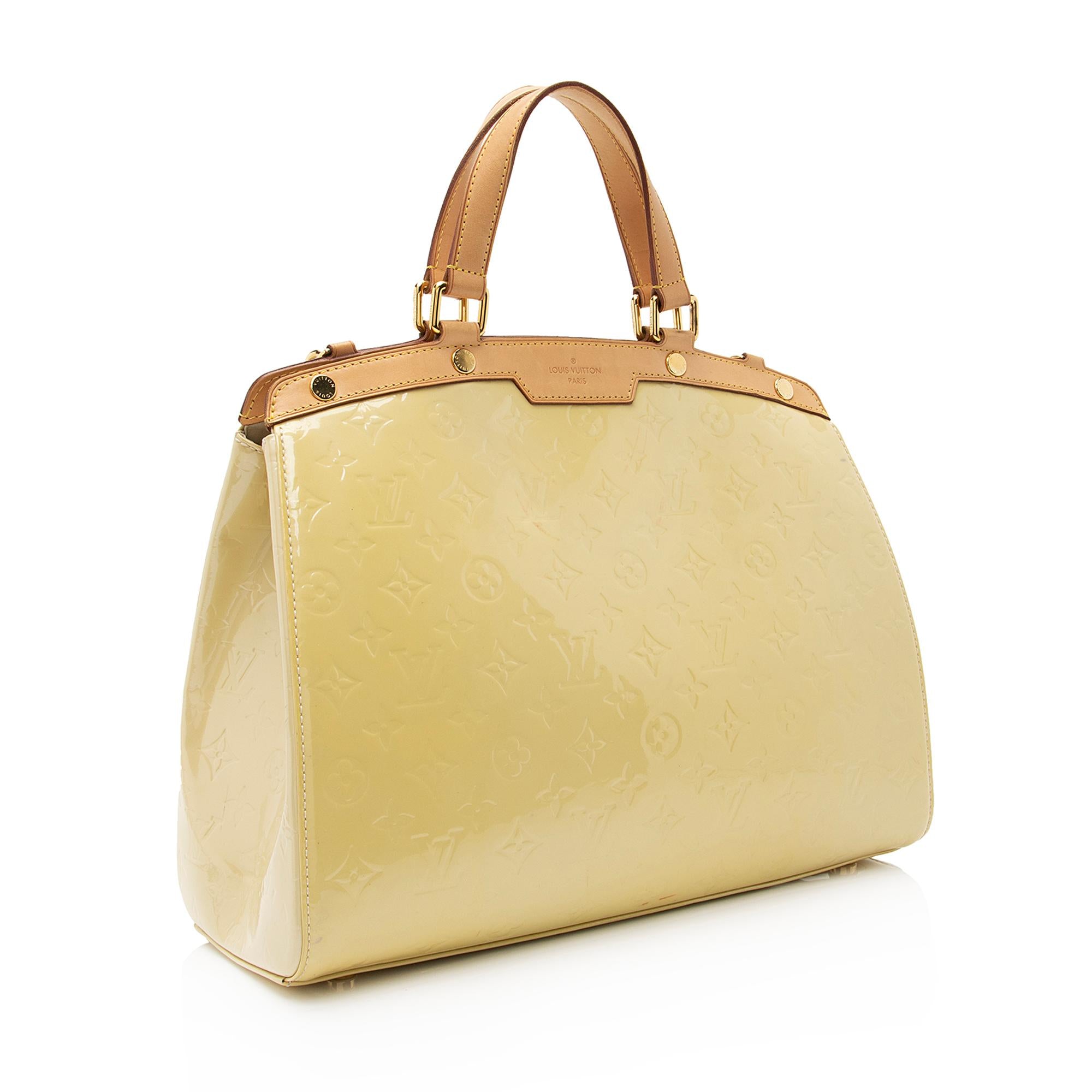 Louis Vuitton Monogram Vernis Brea GM Satchel (SHF-23147)