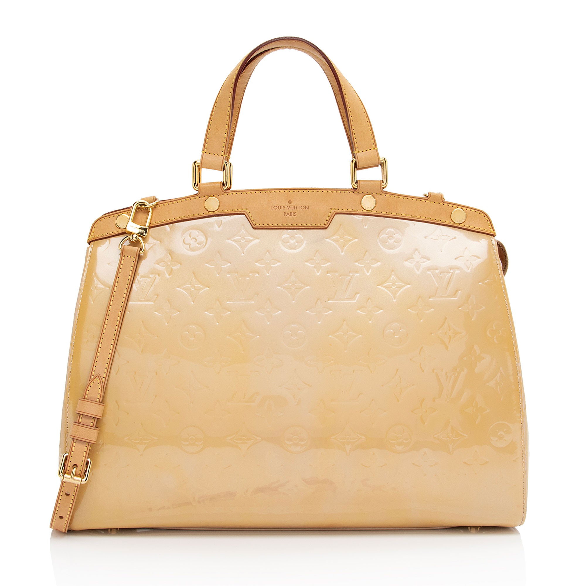 Louis Vuitton Monogram Vernis Brea GM Satchel (SHF-u6q60W)