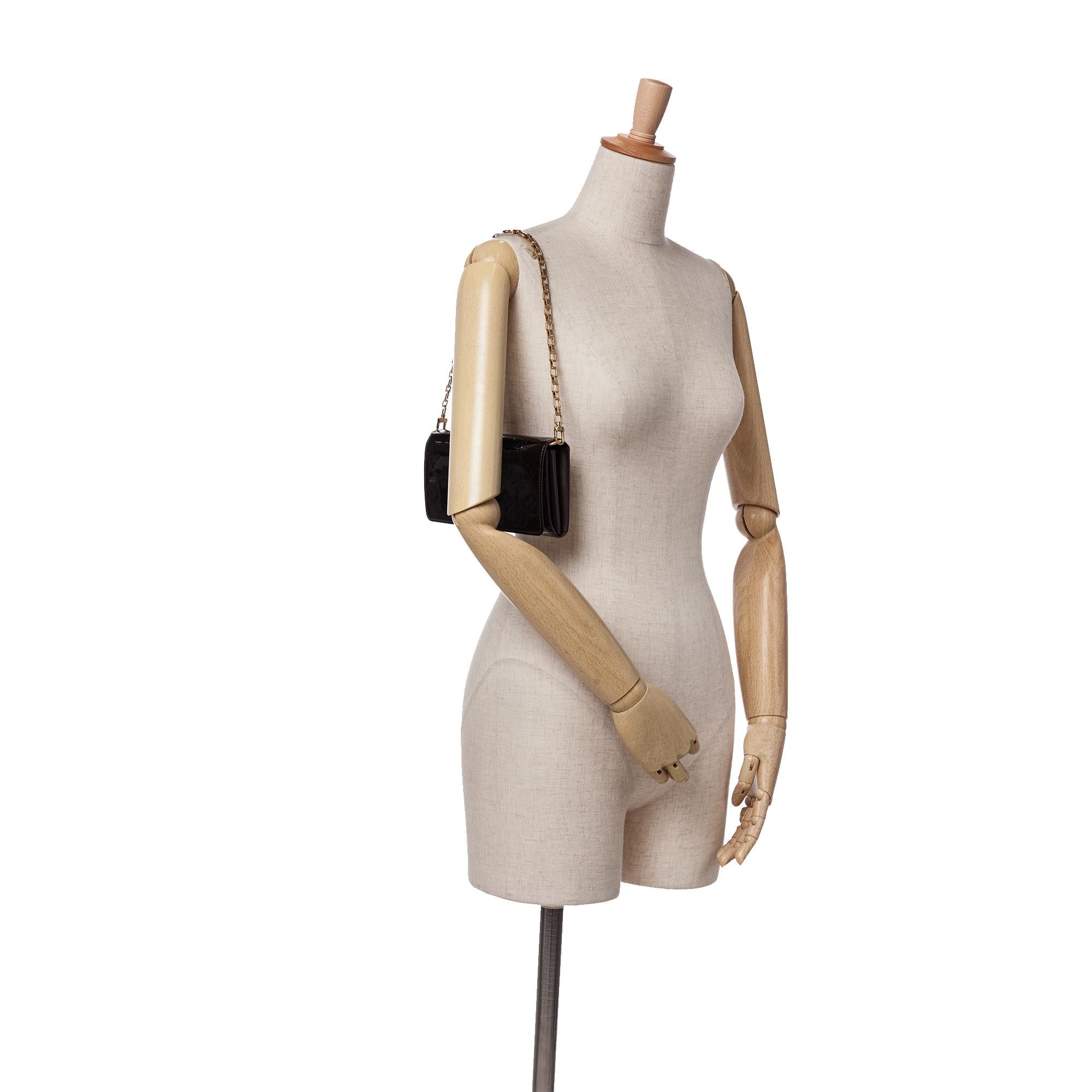 Louis Vuitton Monogram Vernis Chain Wallet