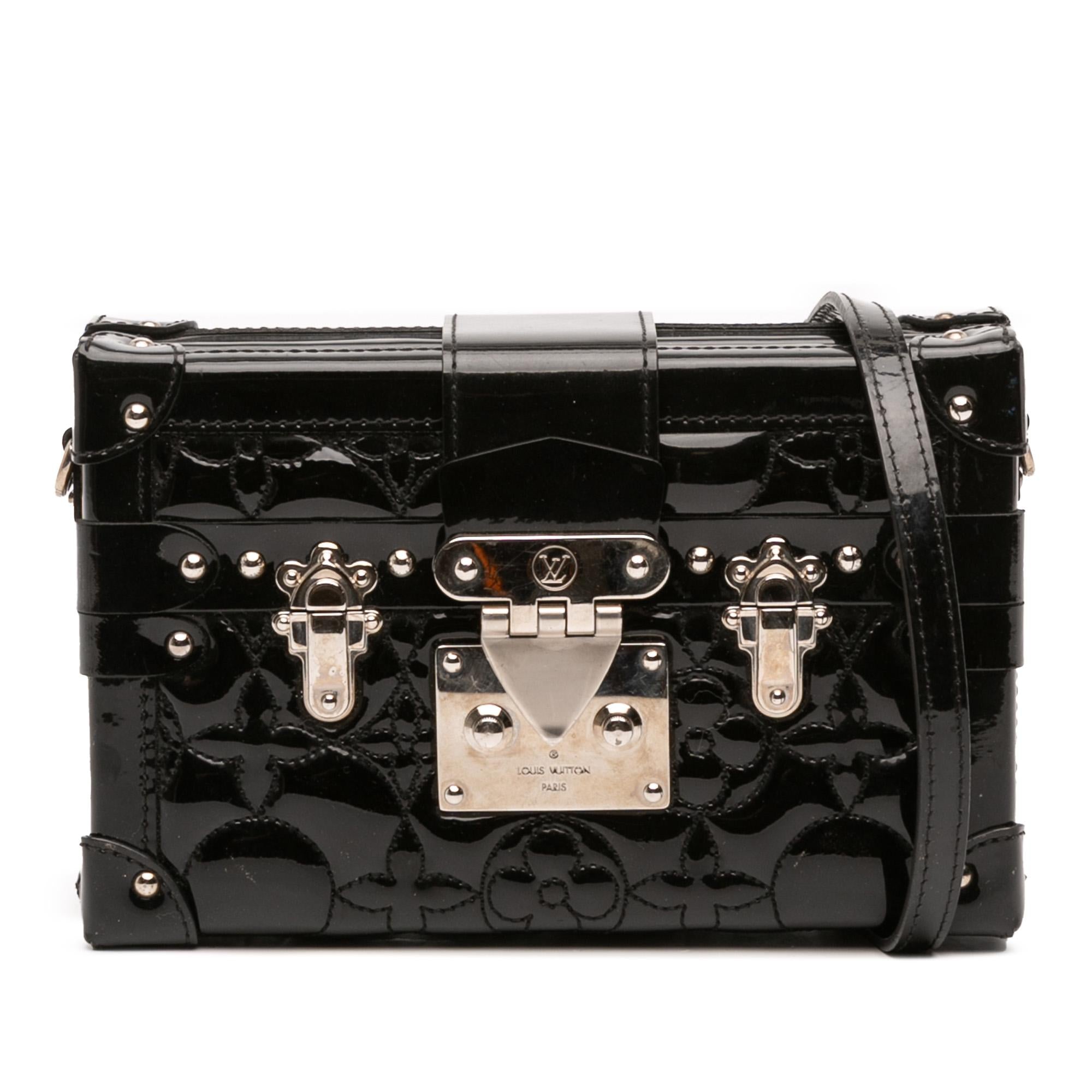 Louis Vuitton Monogram Vernis Fleur Petite Malle