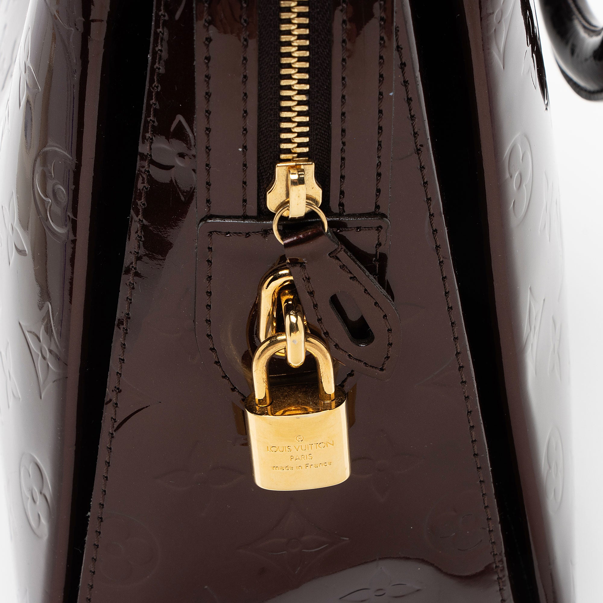 Louis Vuitton Monogram Vernis Melrose Avenue Satchel (SHF-BEMyAH)