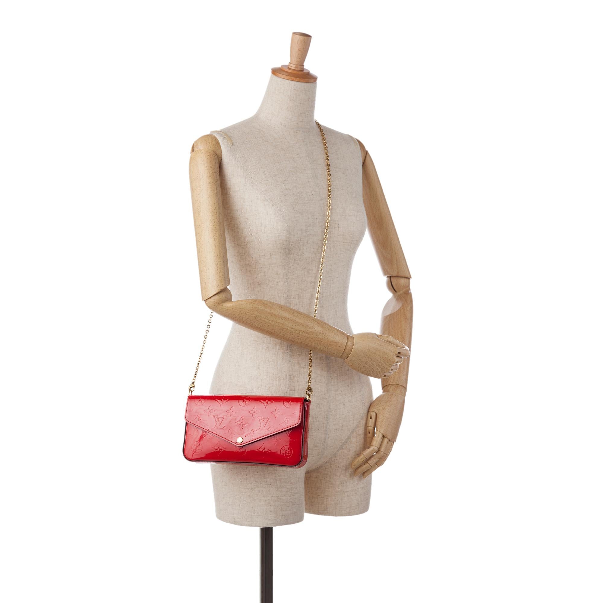 Louis Vuitton Monogram Vernis Pochette Felicie (SHG-GgZlqY)