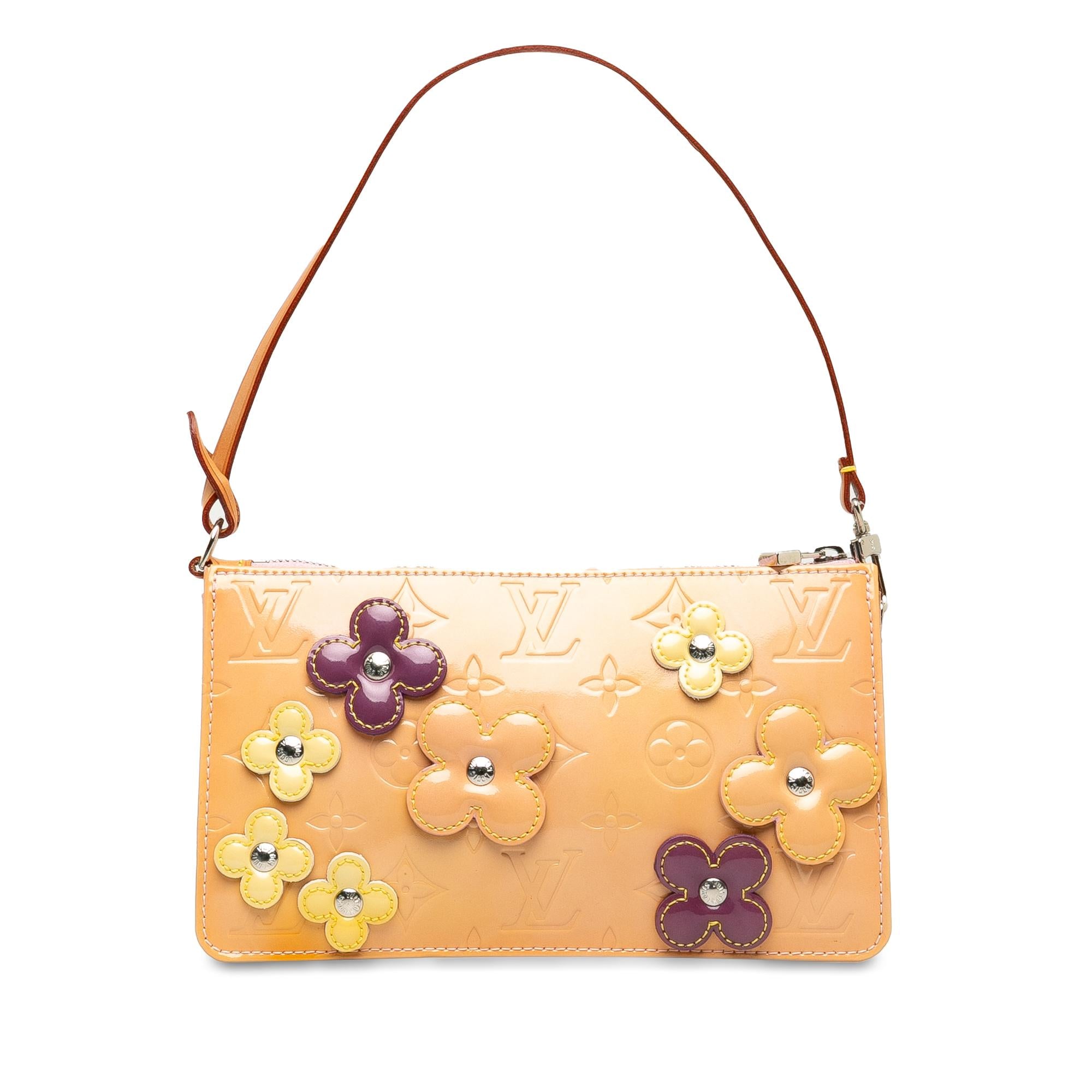 Louis Vuitton Monogram Vernis Pochette Lexington Fleurs (SHG-tlDU5h)