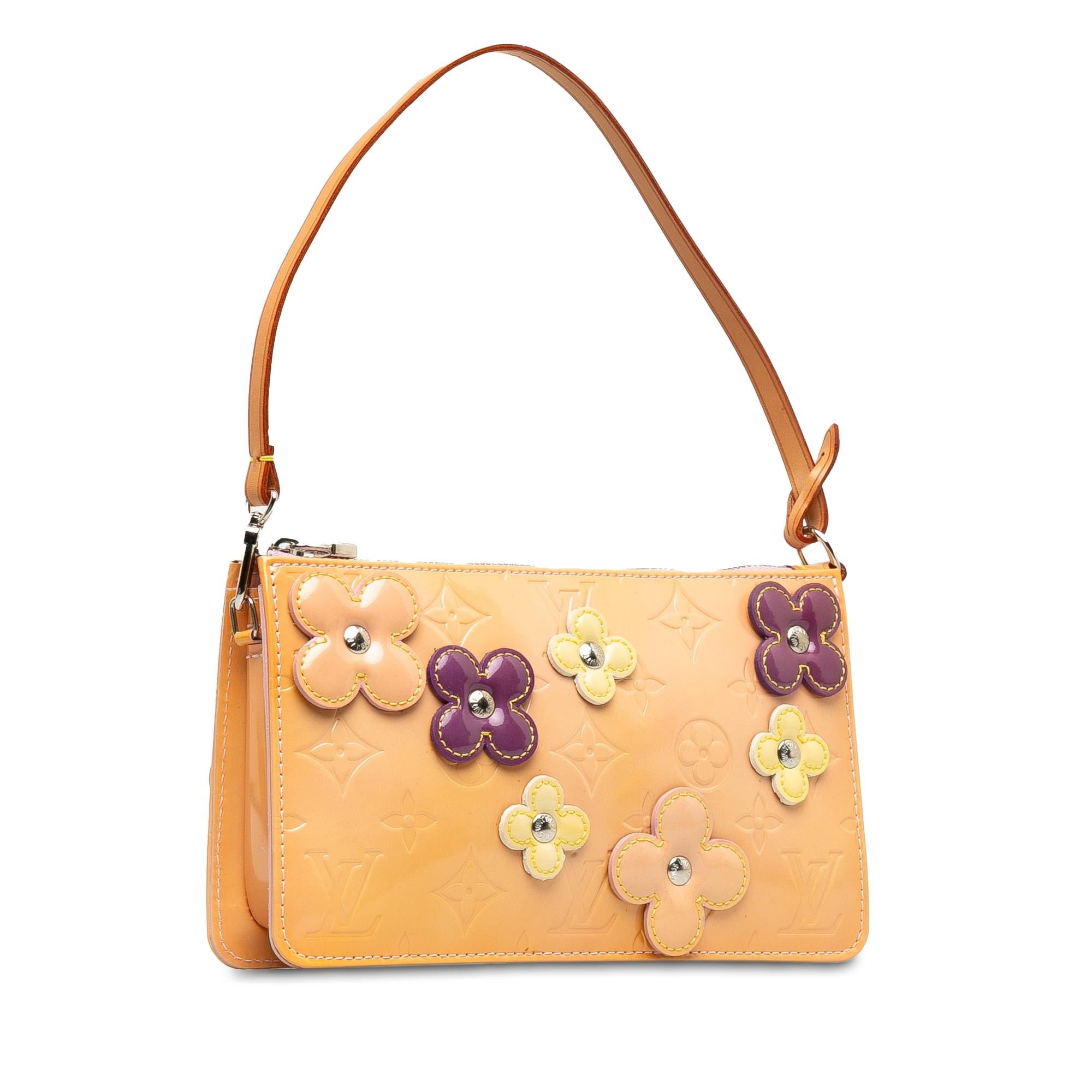 Louis Vuitton Monogram Vernis Pochette Lexington Fleurs (SHG-tlDU5h)