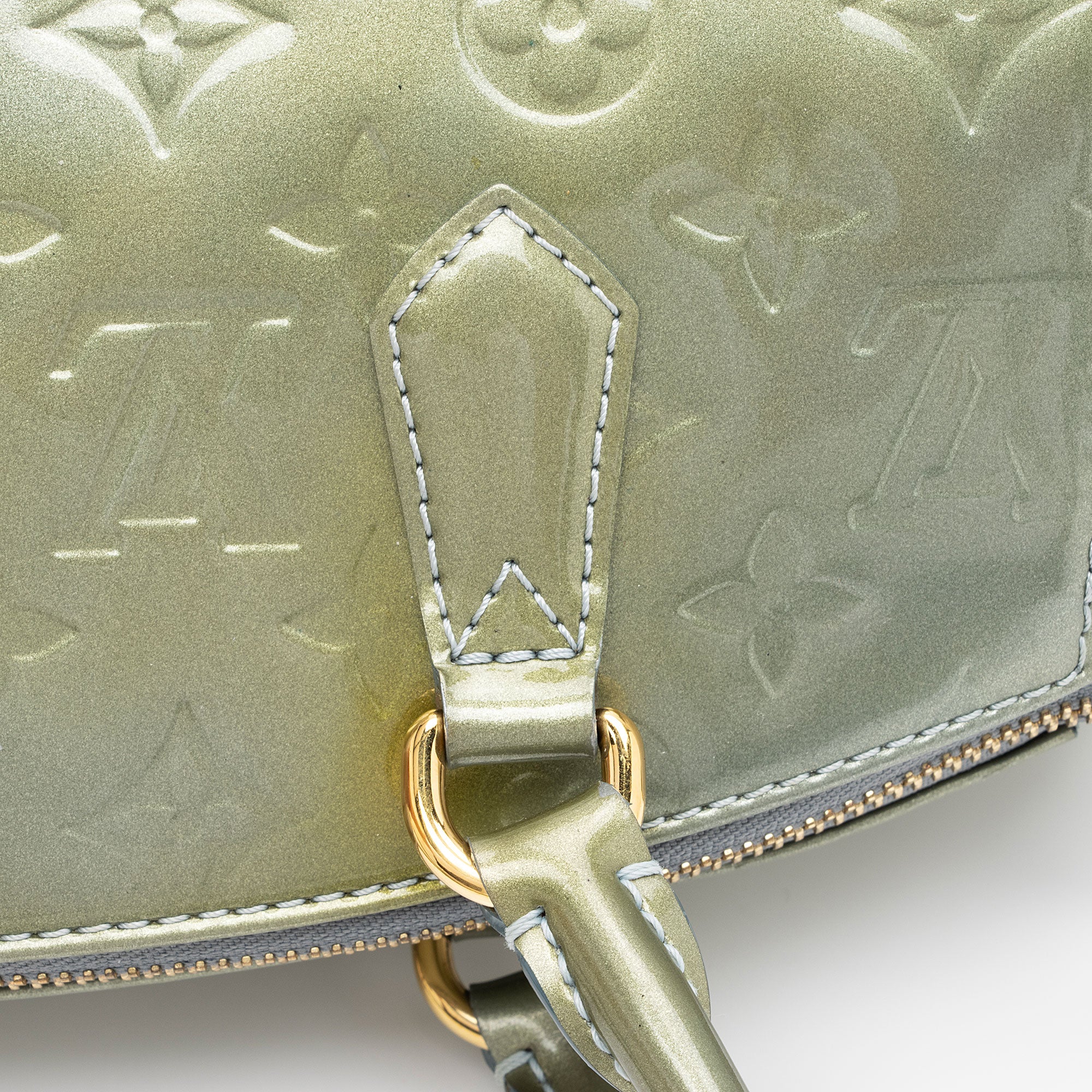 Louis Vuitton Monogram Vernis Sherwood PM Satchel (SHF-peT4Il)