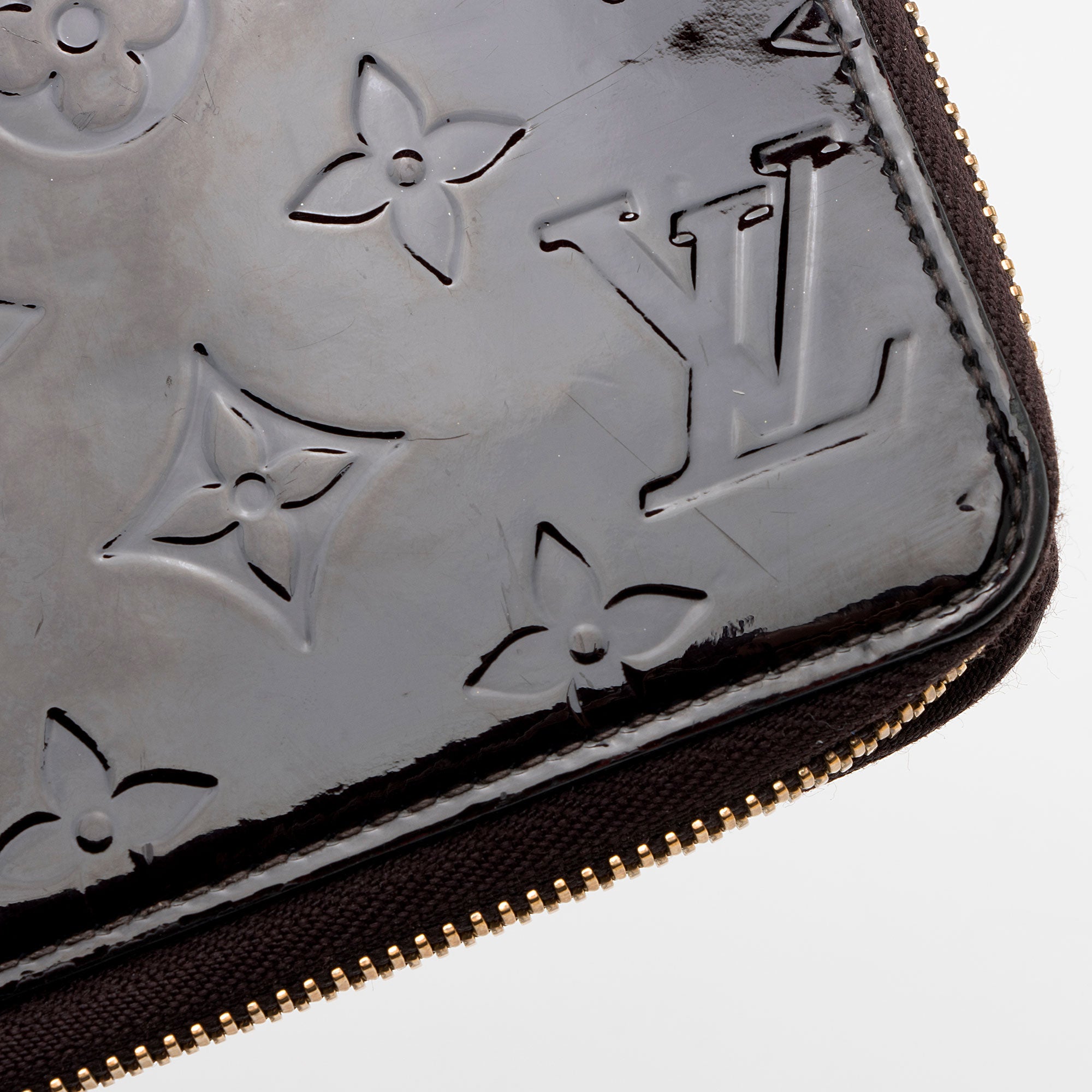 Louis Vuitton Monogram Vernis Zippy Wallet (SHF-0wPWNy)