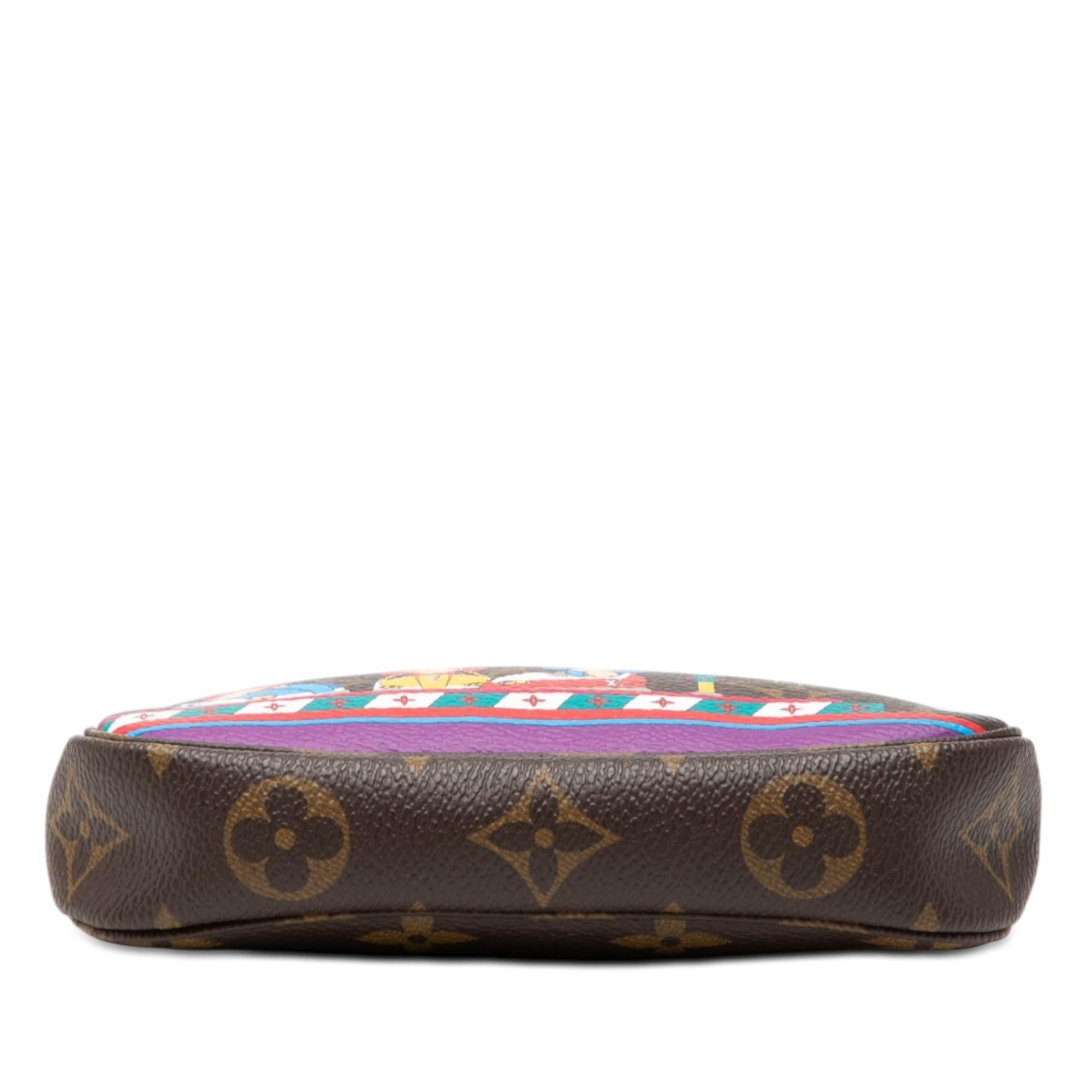 Louis Vuitton Monogram Vivienne Christmas Mini Pochette Accessoires