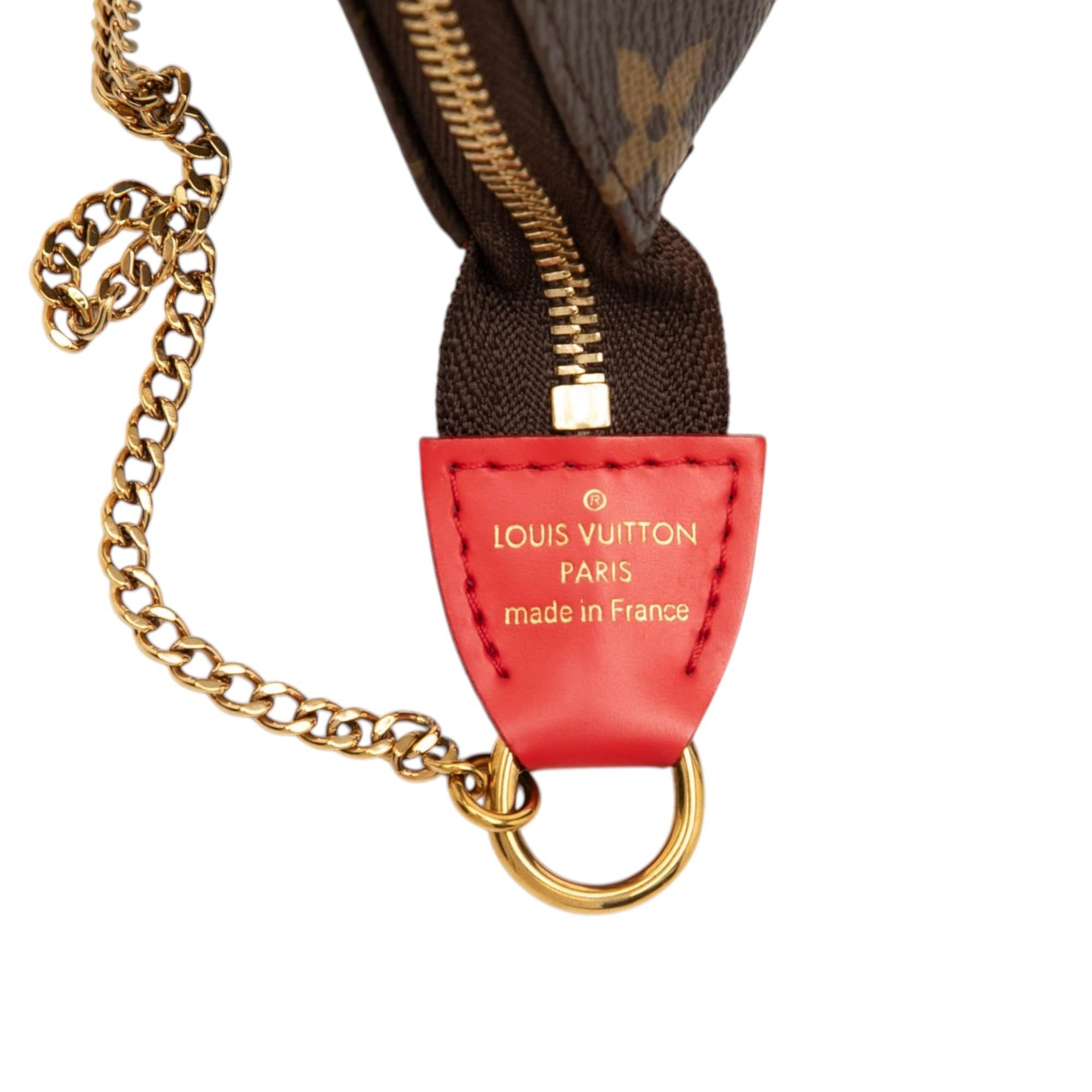 Louis Vuitton Monogram Vivienne Christmas Mini Pochette Accessoires
