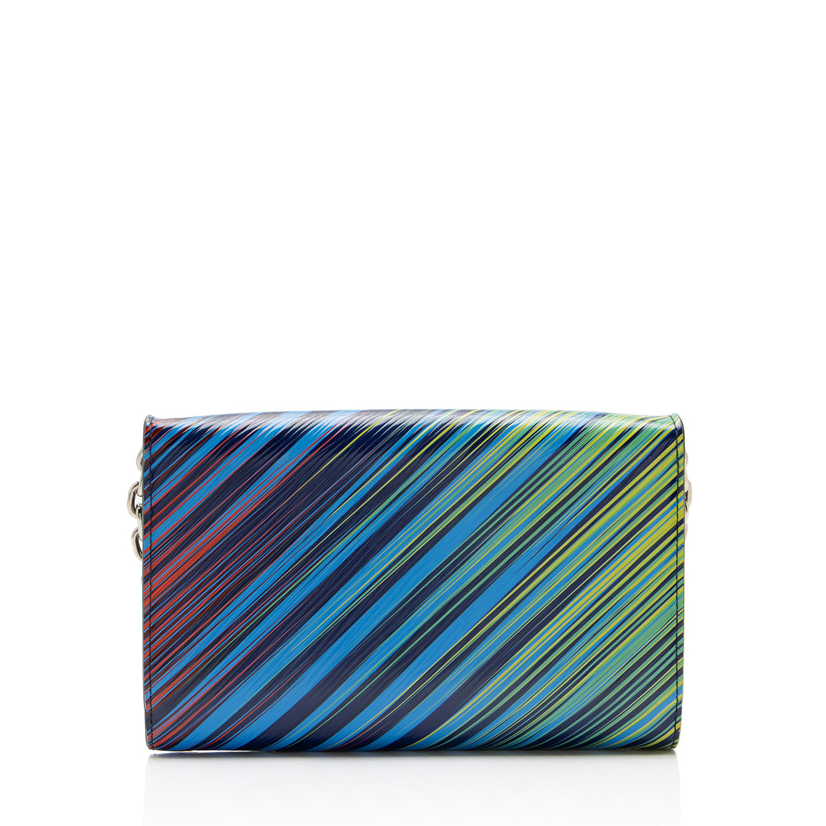 Louis Vuitton Patent Epi Leather Rainbow Twist Chain Wallet