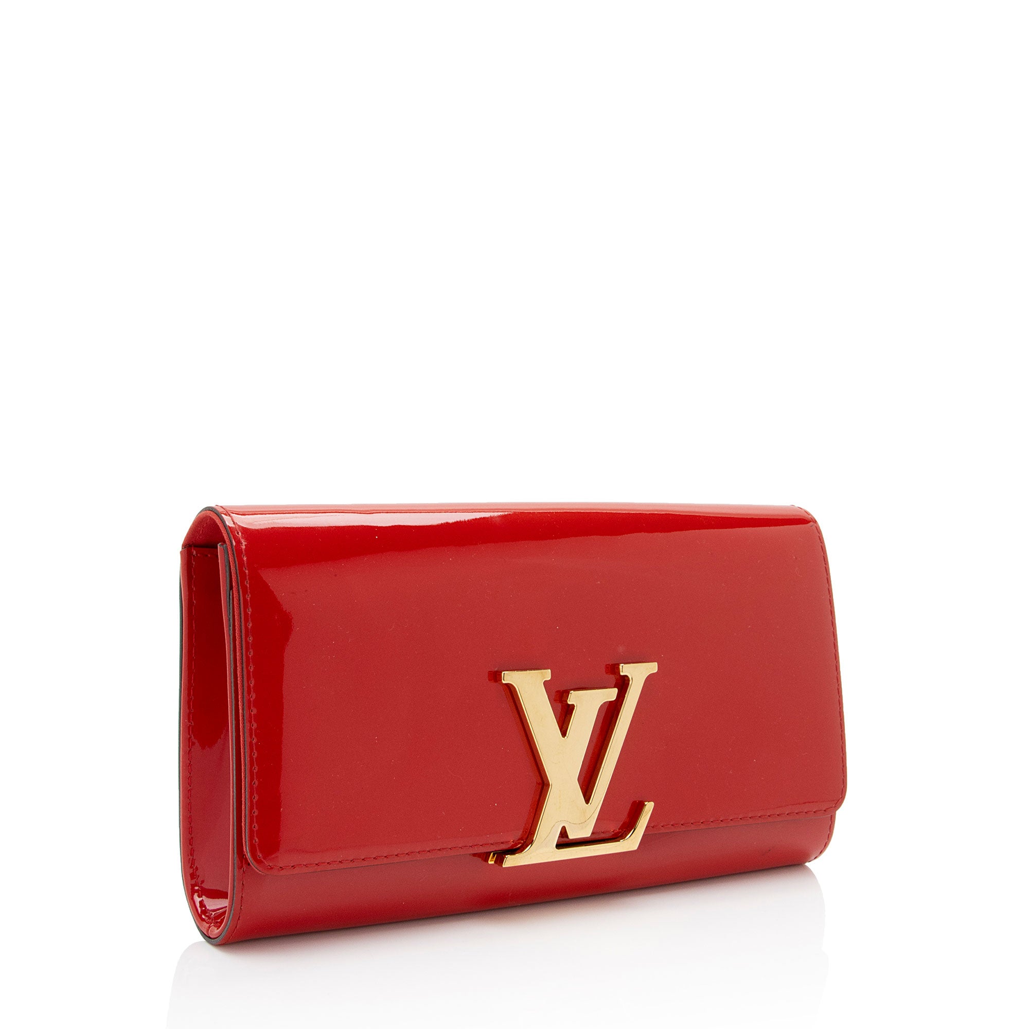 Louis Vuitton Patent Leather Louise Neo Sobe Clutch (SHF-AYeUxs)
