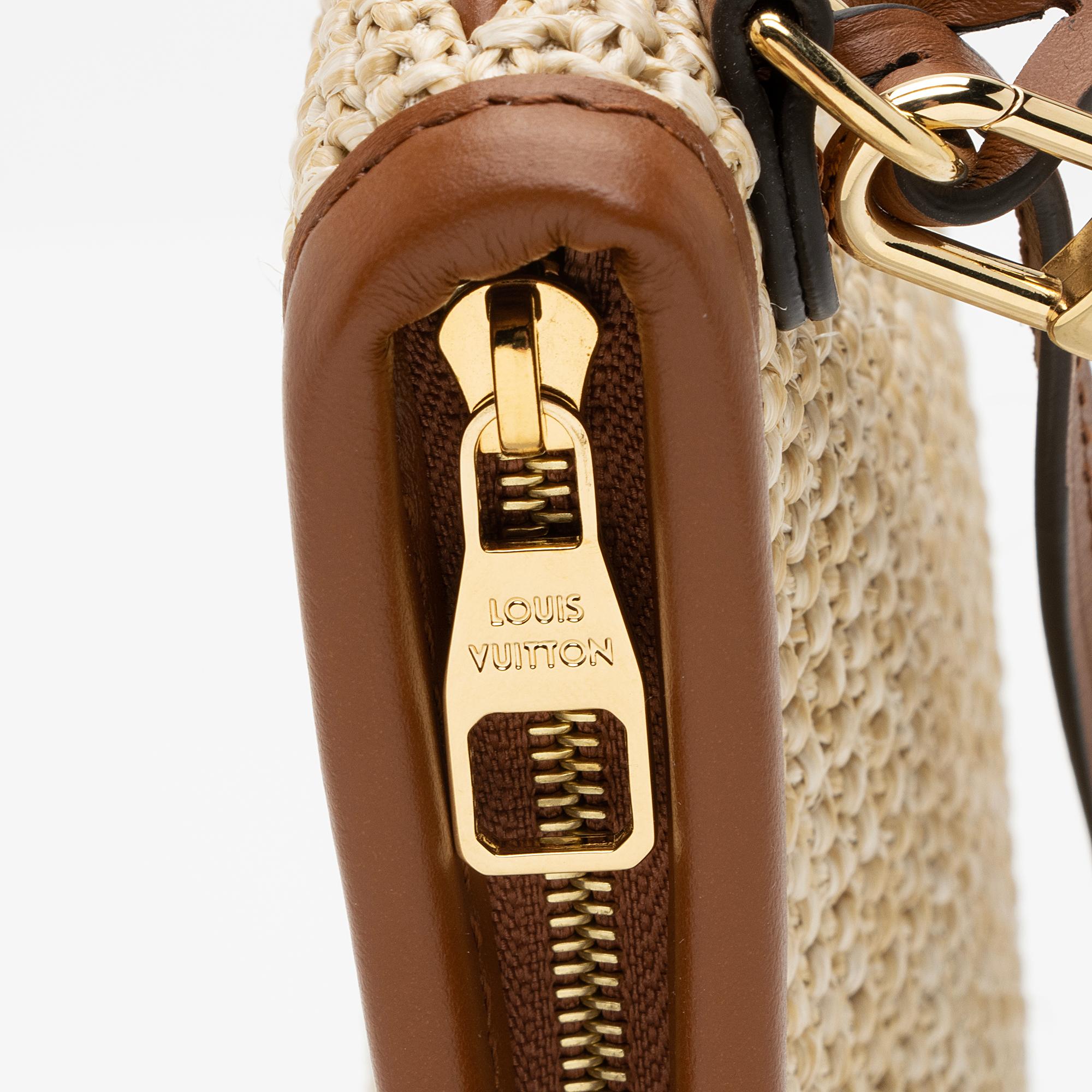 Louis Vuitton Raffia Pochette (SHF-Emz8og)