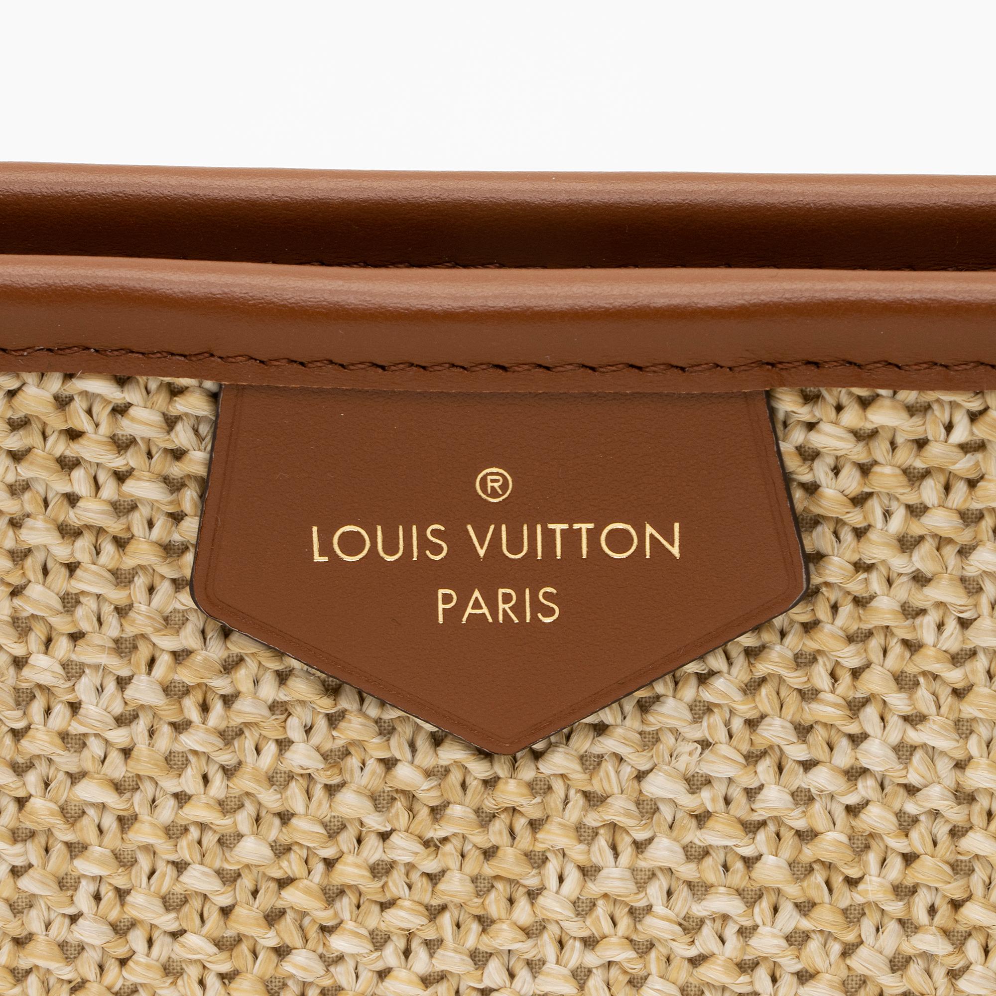 Louis Vuitton Raffia Pochette (SHF-Emz8og)