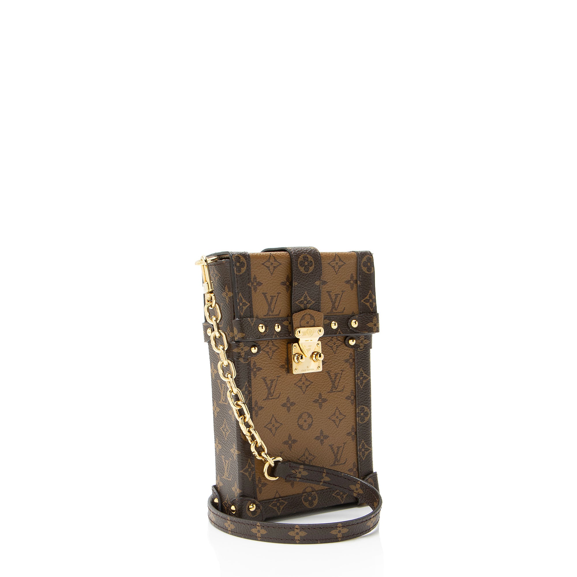 Louis Vuitton Reverse Monogram Canvas Vertical Trunk Pochette