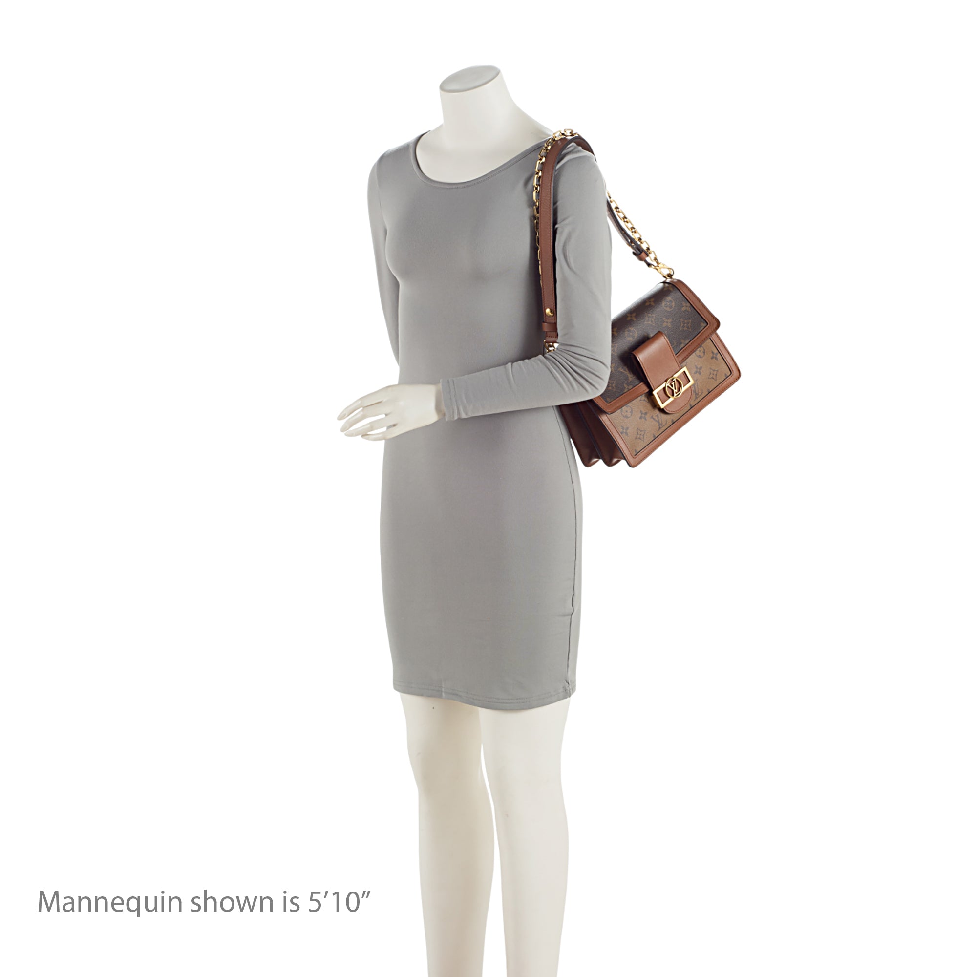 Louis Vuitton Reverse Monogram Dauphine MM Shoulder Bag (SHF-gLxrYk)