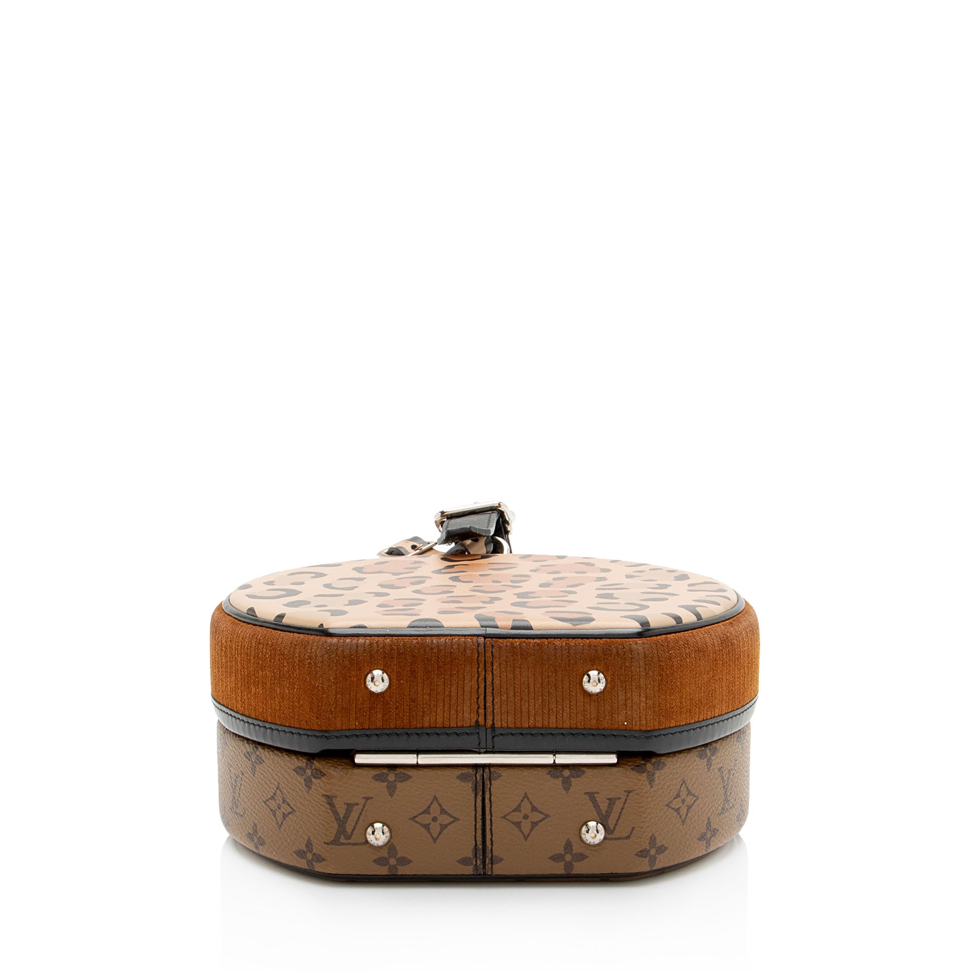 Louis Vuitton Reverse Monogram Leopard Petite Boite Chapeau Shoulder Bag