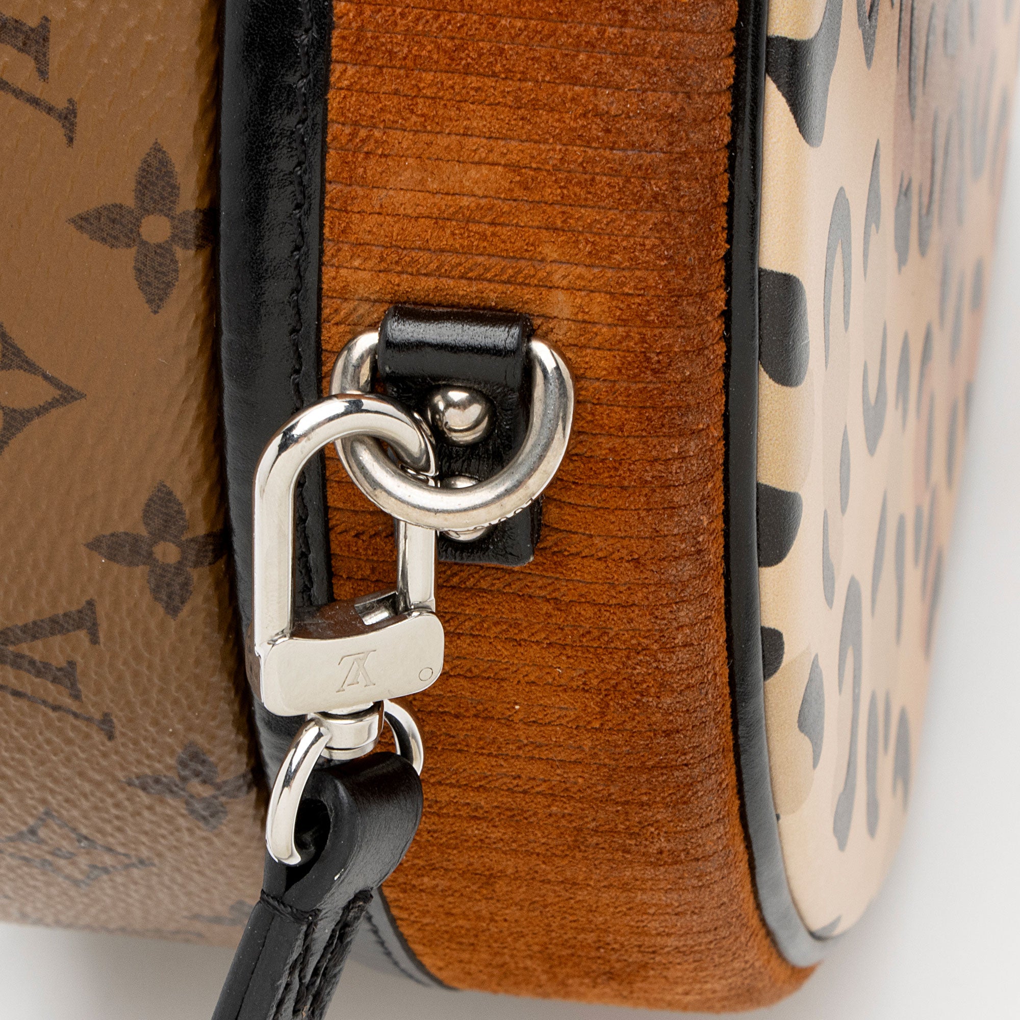 Louis Vuitton Reverse Monogram Leopard Petite Boite Chapeau Shoulder Bag