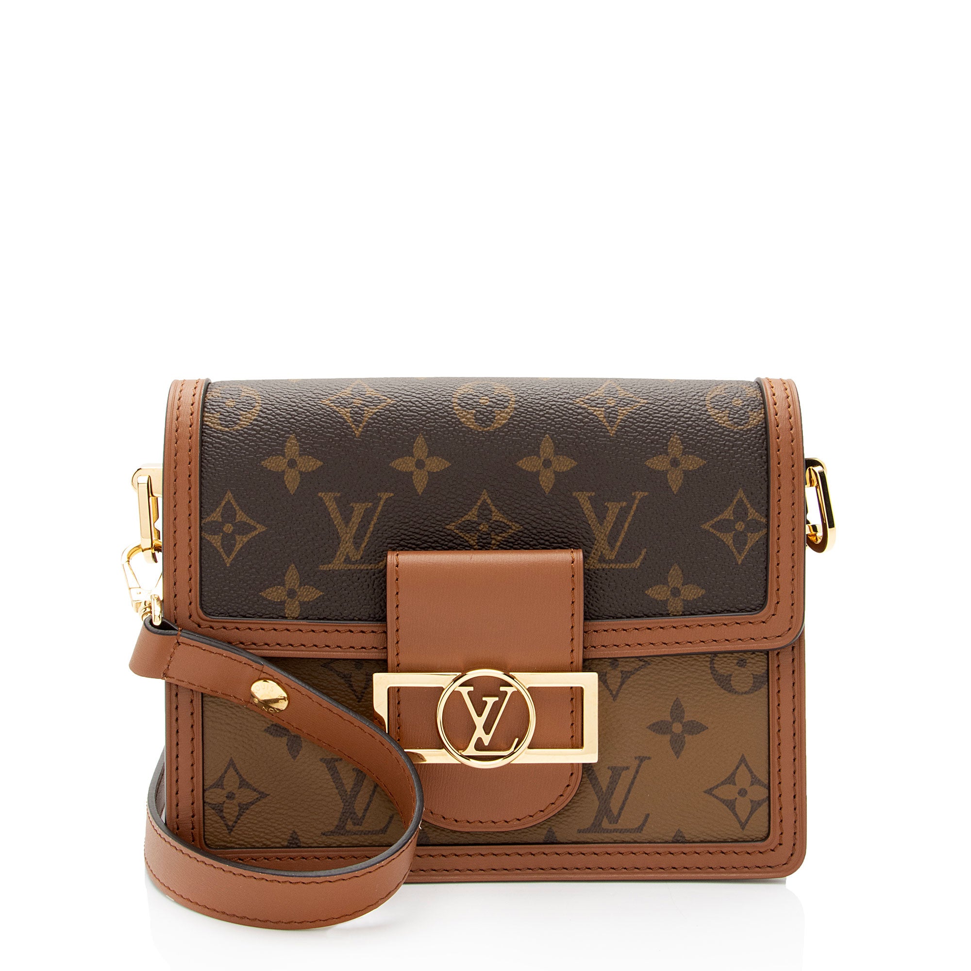 Louis Vuitton Reverse Monogram Mini Dauphine Shoulder Bag (SHF-5h8t07)