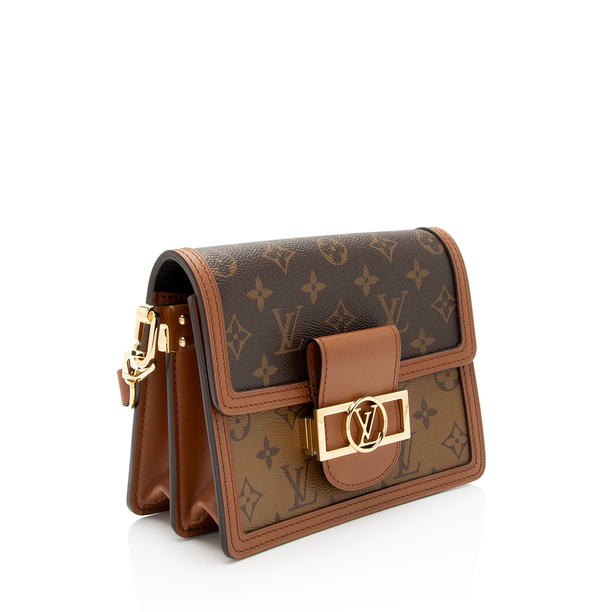 Louis Vuitton Reverse Monogram Mini Dauphine Shoulder Bag (SHF-5h8t07)