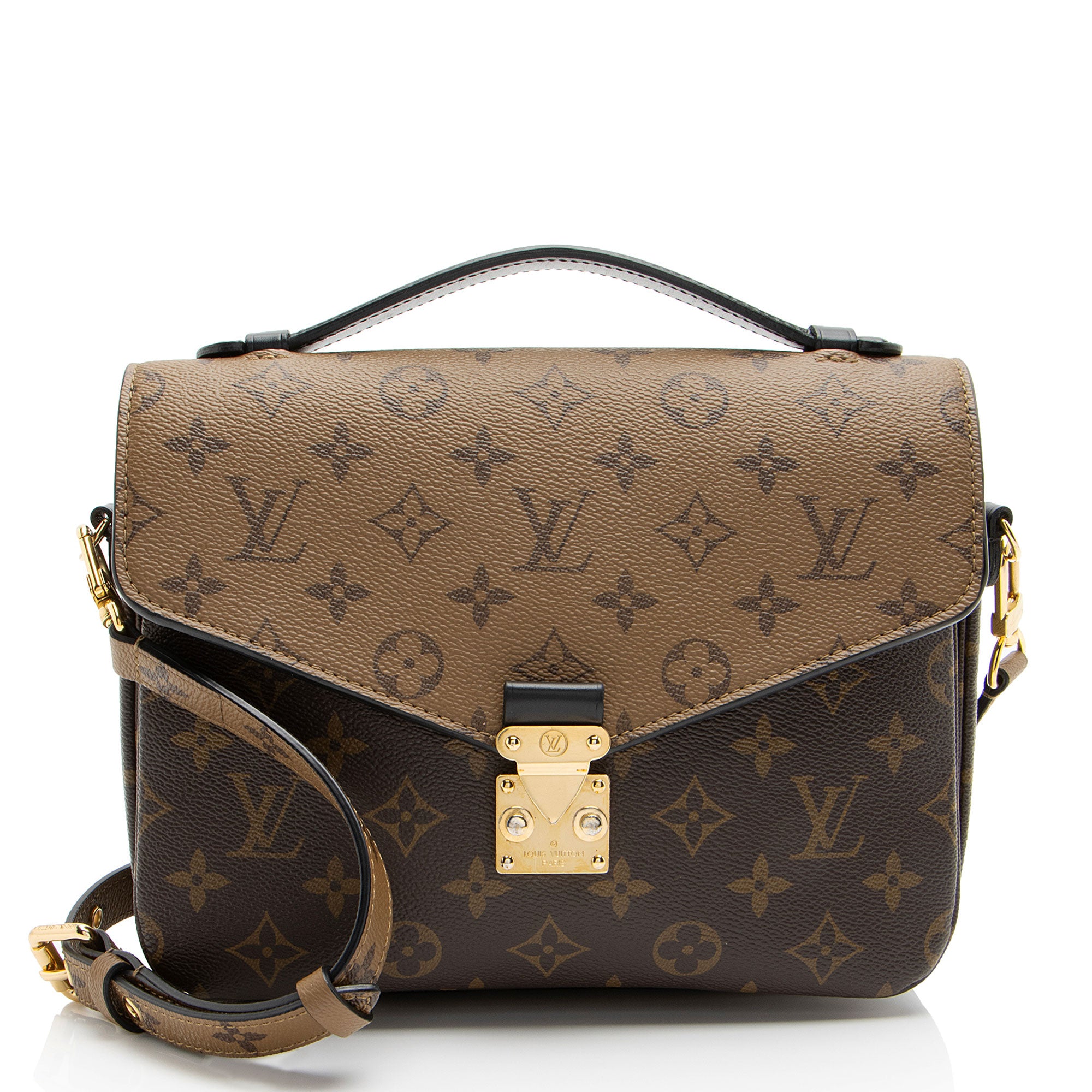 Louis Vuitton Reverse Monogram Pochette Metis Shoulder Bag (SHF-QRerUA)