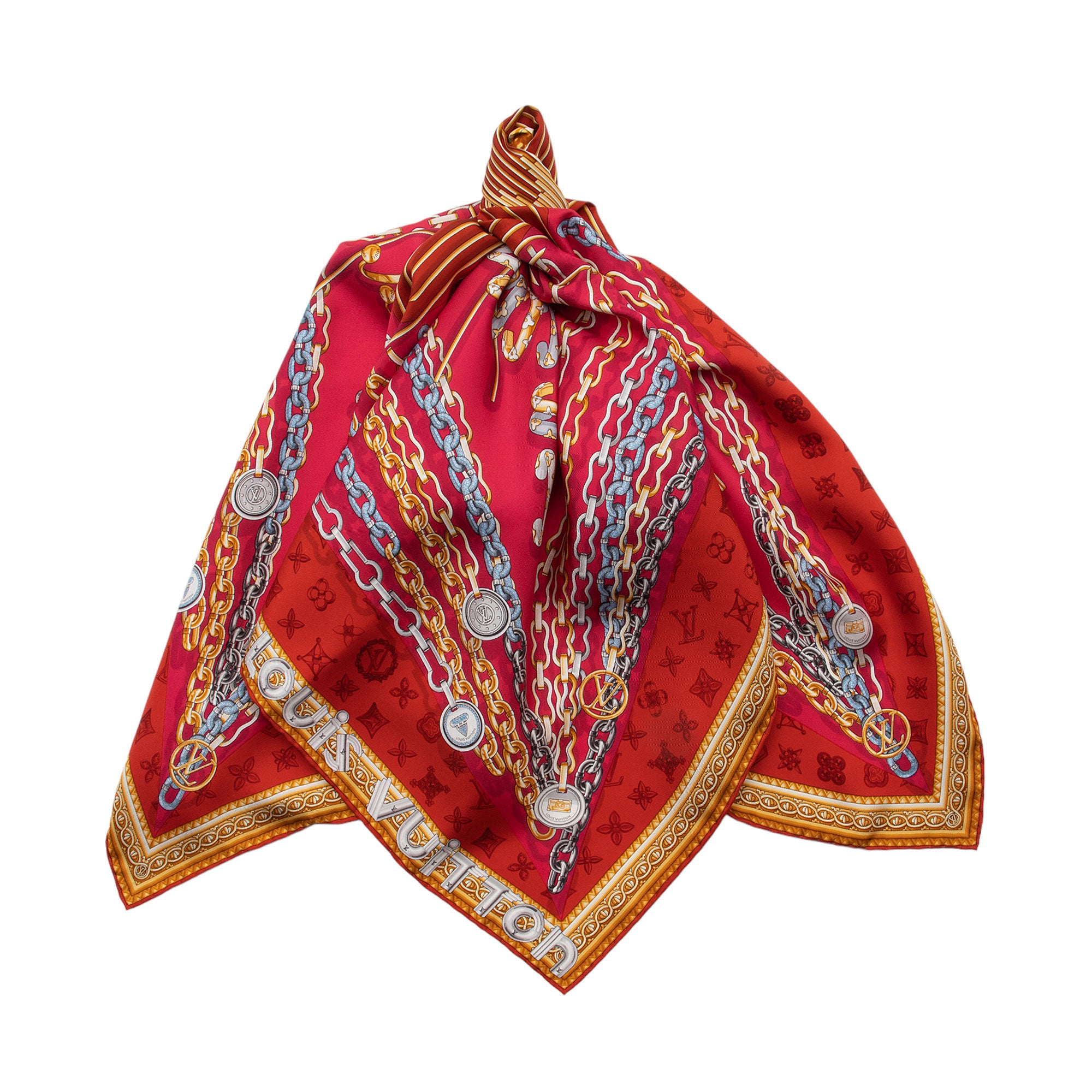 Louis Vuitton Silk Carres Jean Vendome 90cm Scarf (SHF-YIuPjB)