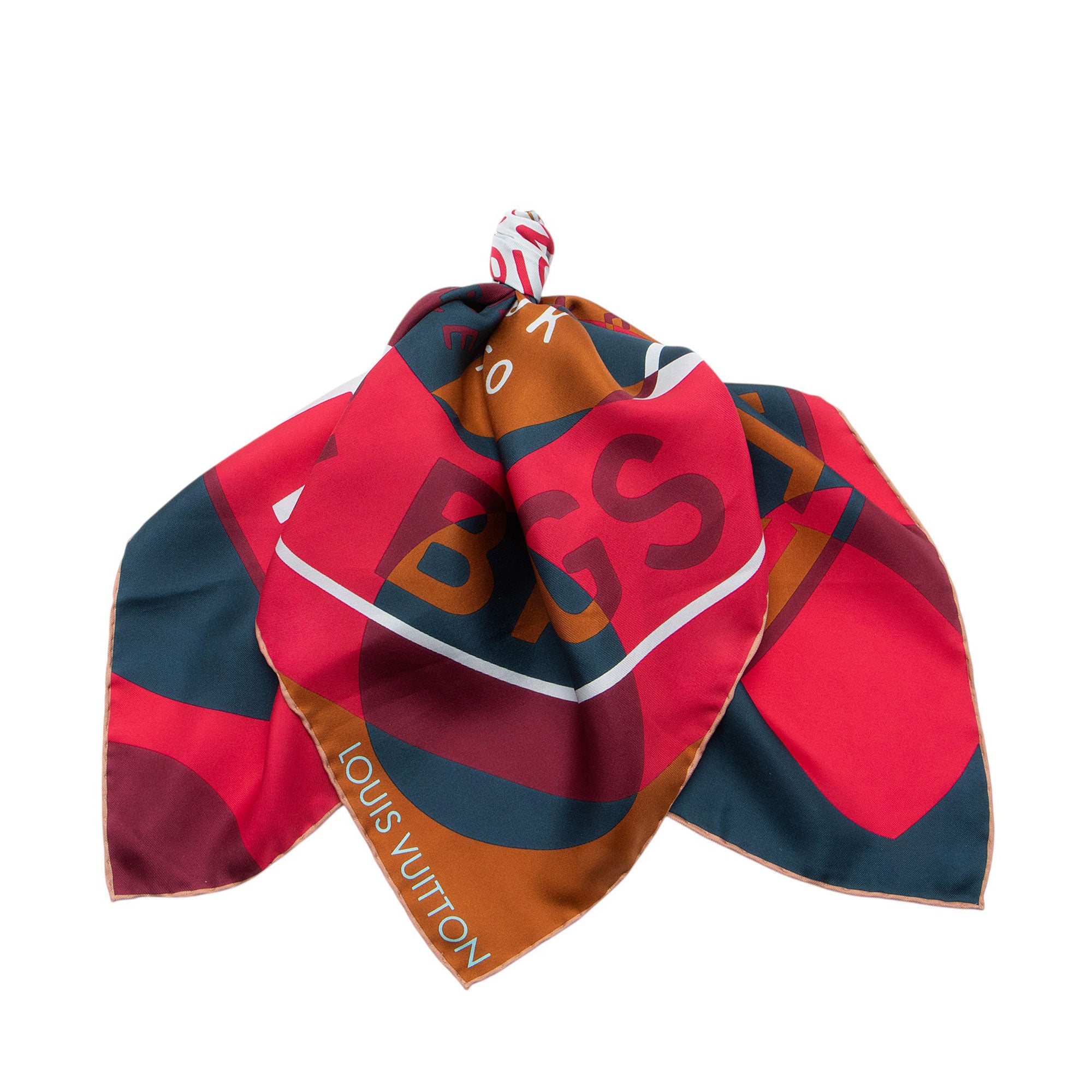 Louis Vuitton Silk Cities Trunk and Bags 70cm Scarf