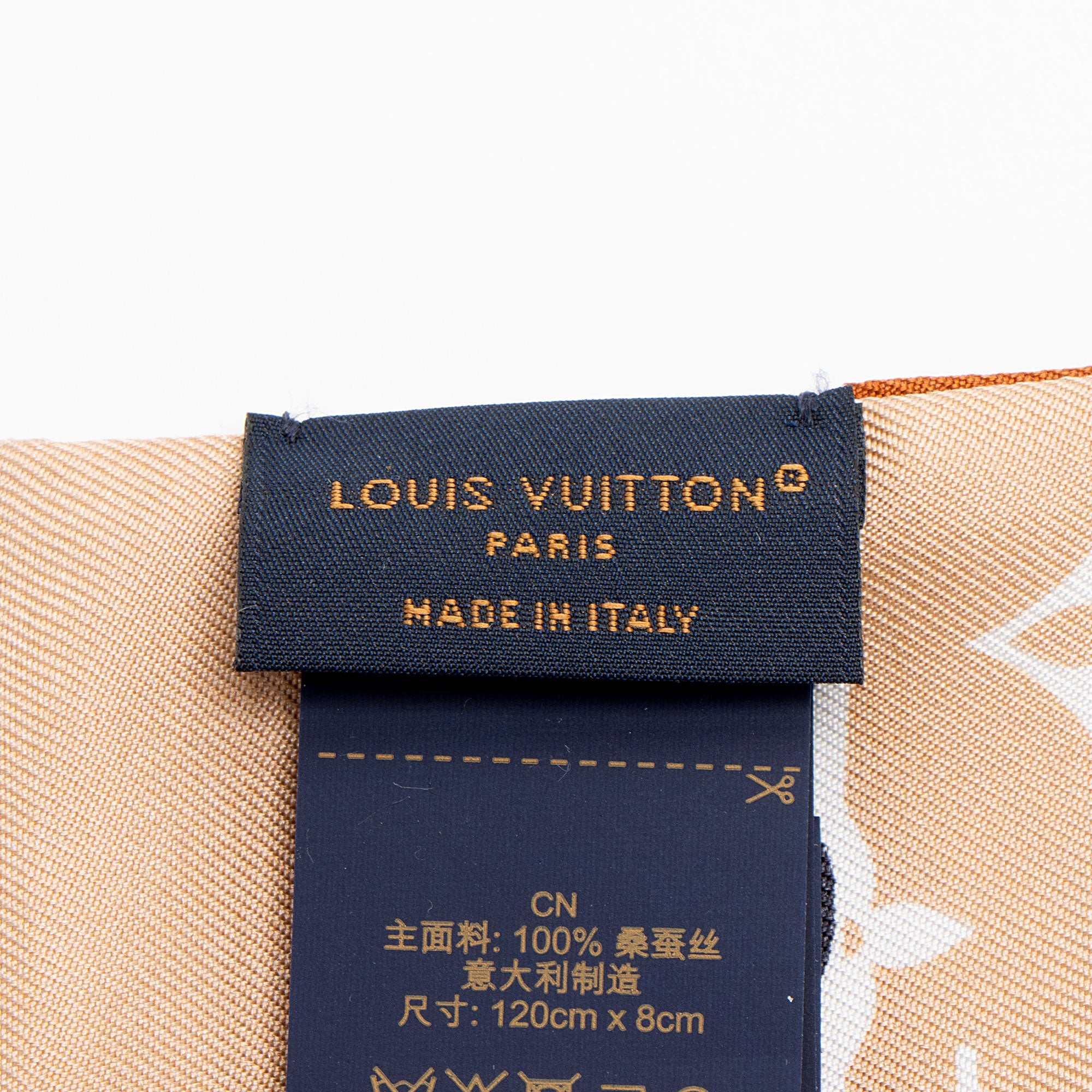Louis Vuitton Silk LV Island Bandeau Scarf