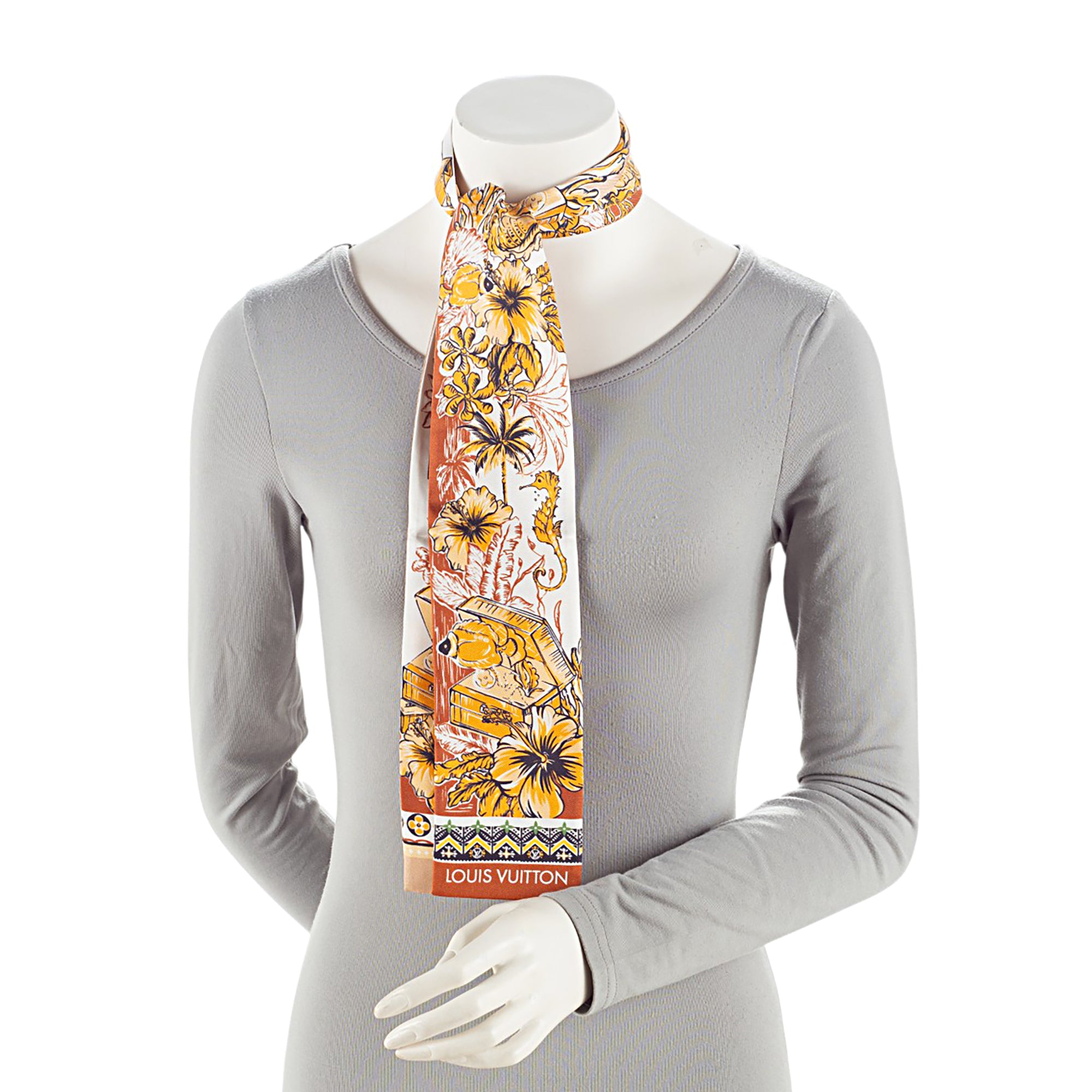 Louis Vuitton Silk LV Island Bandeau Scarf