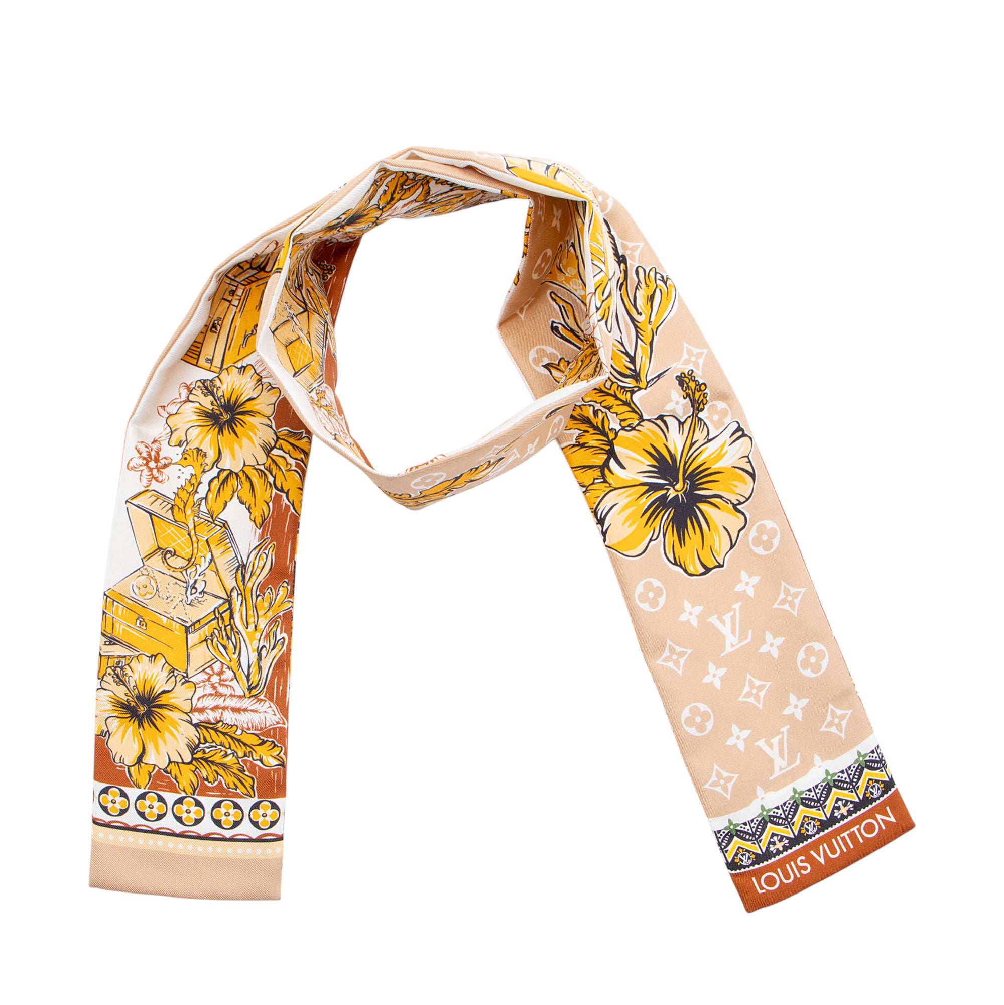 Louis Vuitton Silk LV Island Bandeau Scarf