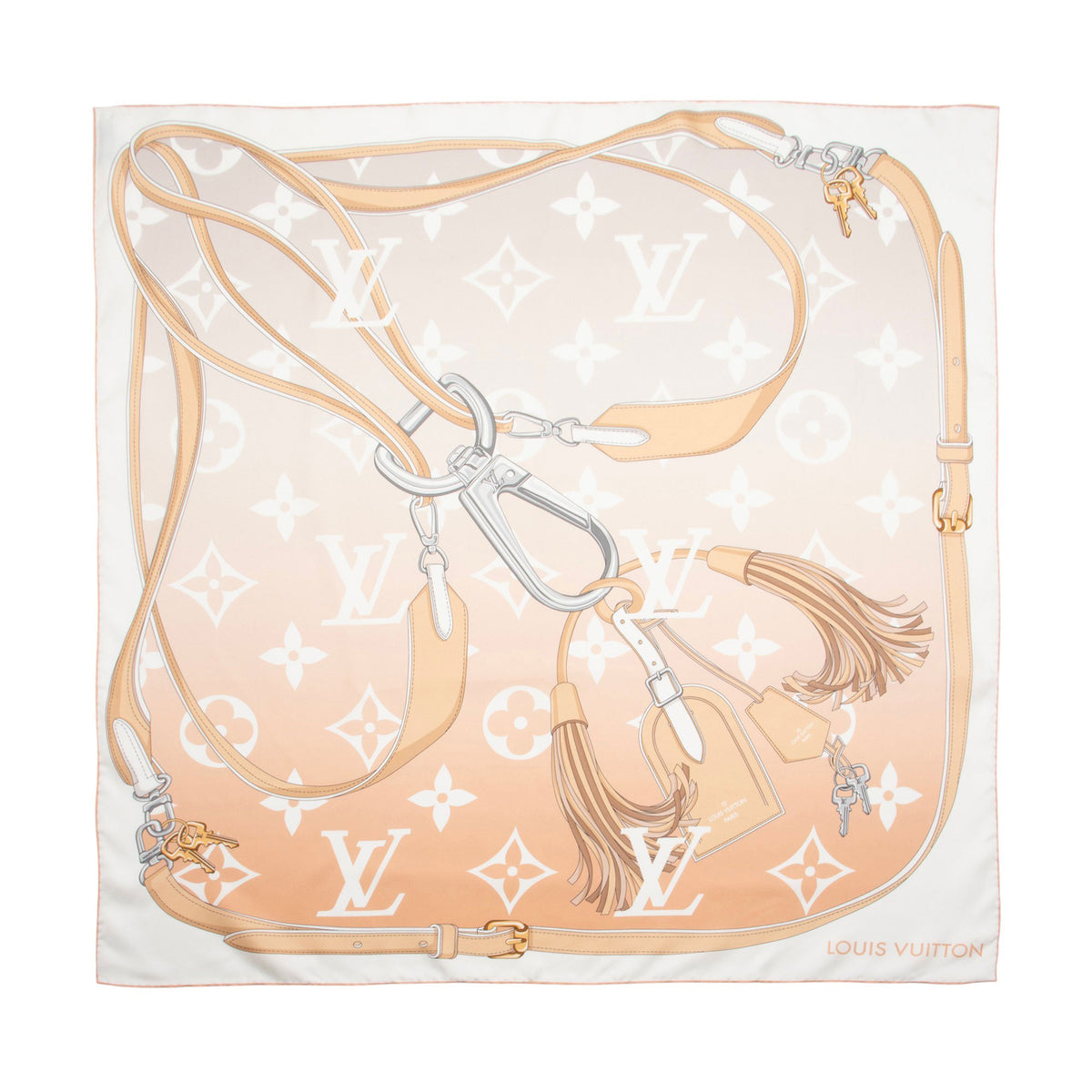 Louis Vuitton Silk Monogram Pool 90cm Scarf