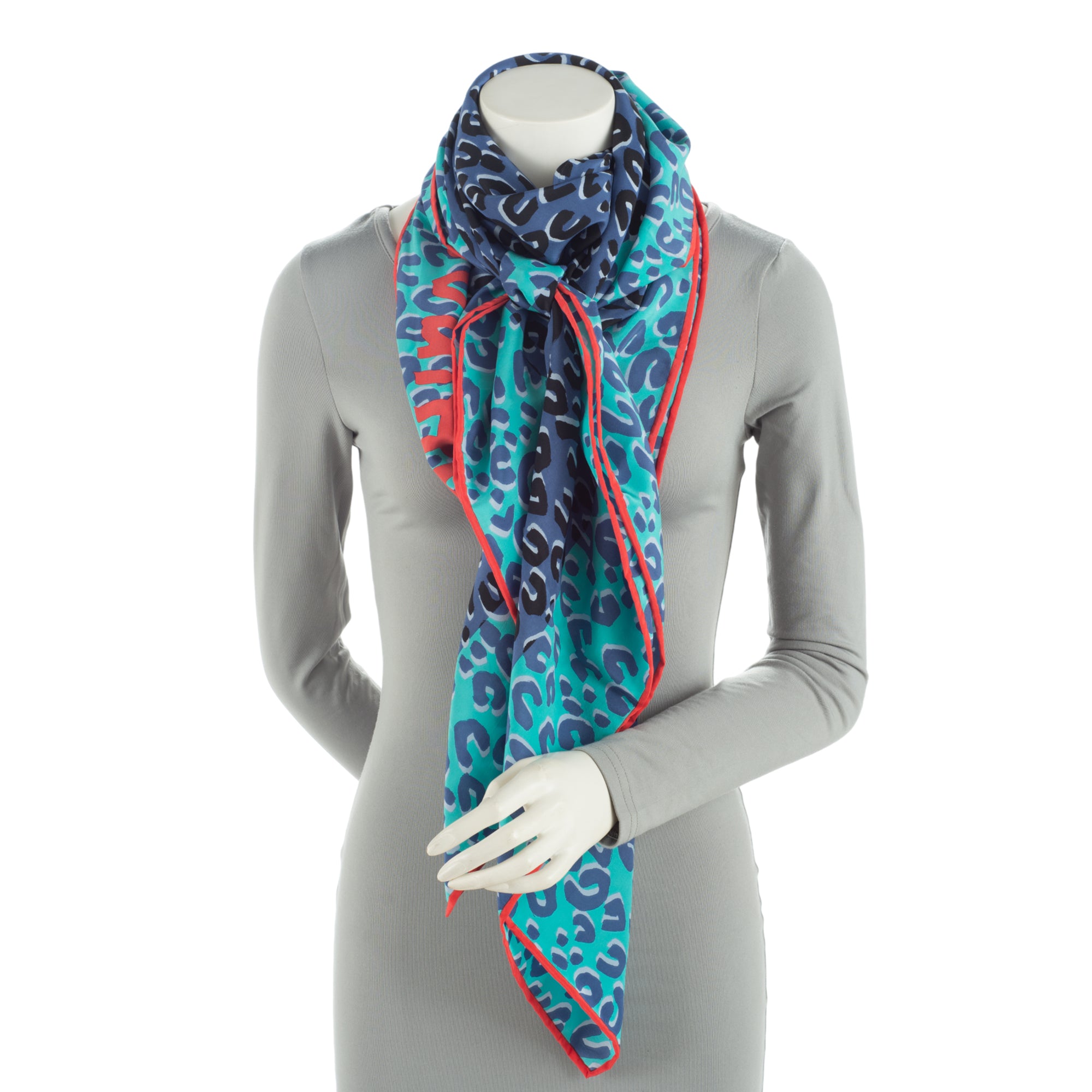 Louis Vuitton Silk Stephen Sprouse Monogram Leopard 140cm Shawl (SHF-UHiZwV)