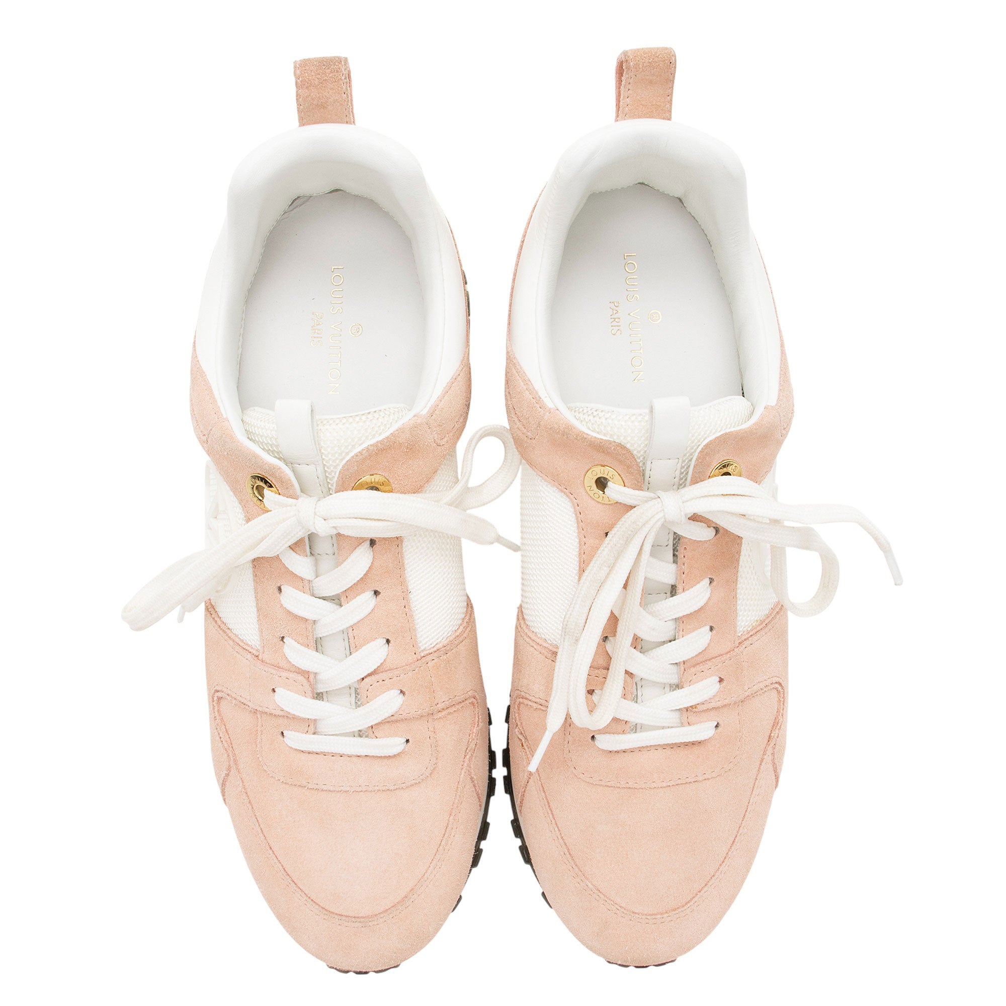 Louis Vuitton Suede Leather Run Away Sneakers - Size 8 / 38