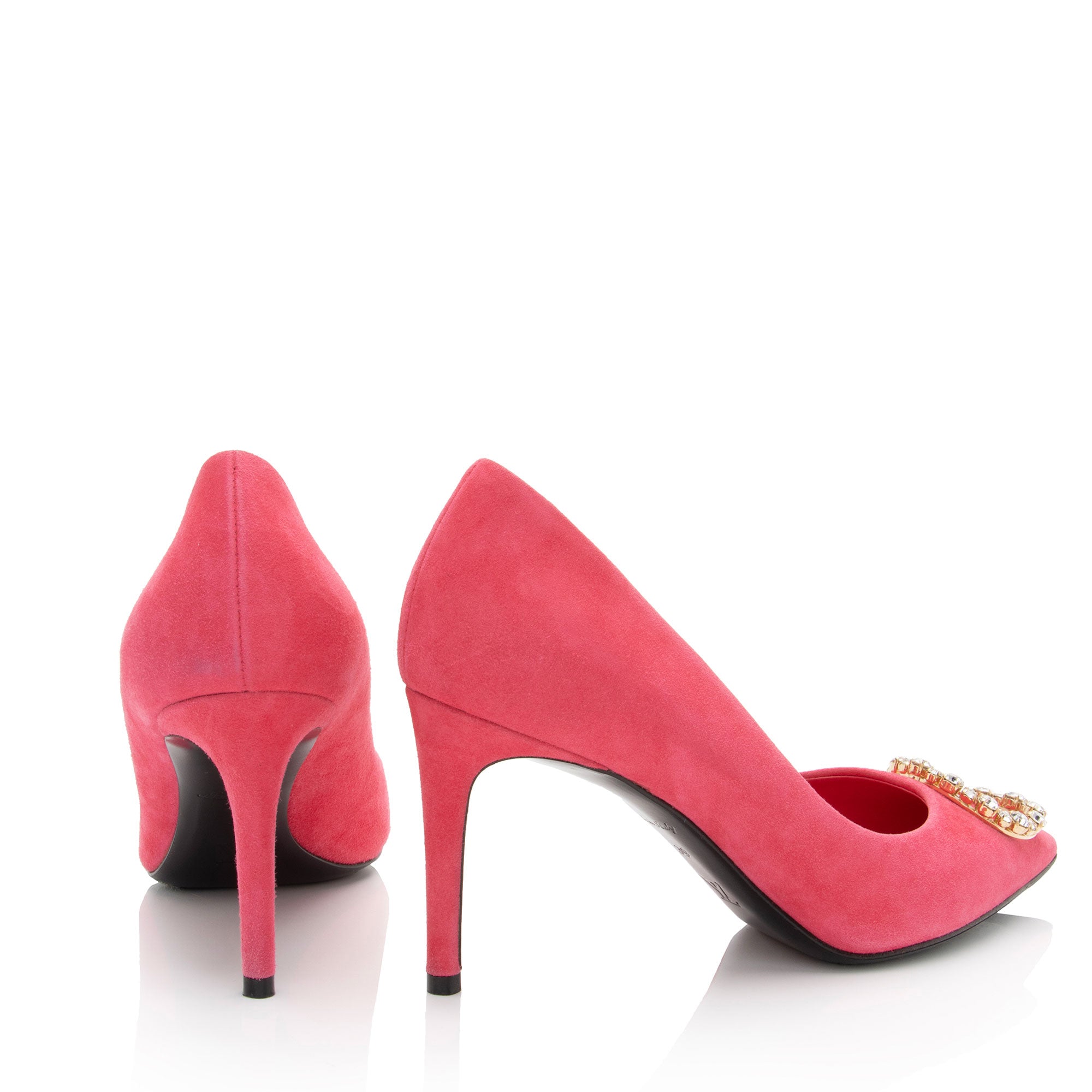 Louis Vuitton Suede Crystal Madeleine Pumps - Size 9 / 39