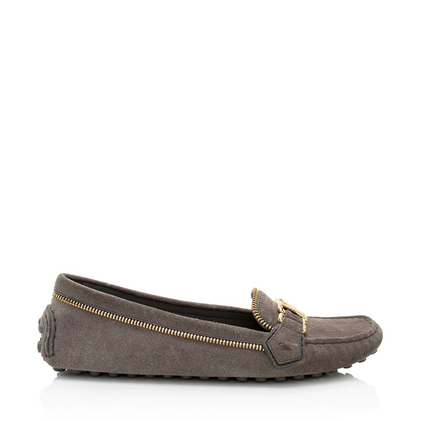 Louis Vuitton Suede Oxford Loafers - Size 8 / 38 (SHF-CVCkTF)