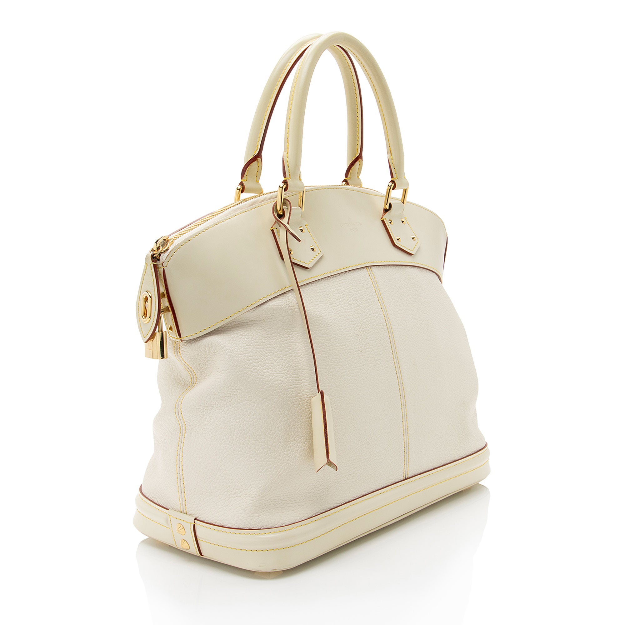 Louis Vuitton Suhali Leather Lockit MM Satchel