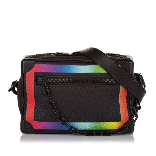 Louis Vuitton Soft Trunk Taiga Mini Black/Rainbow
