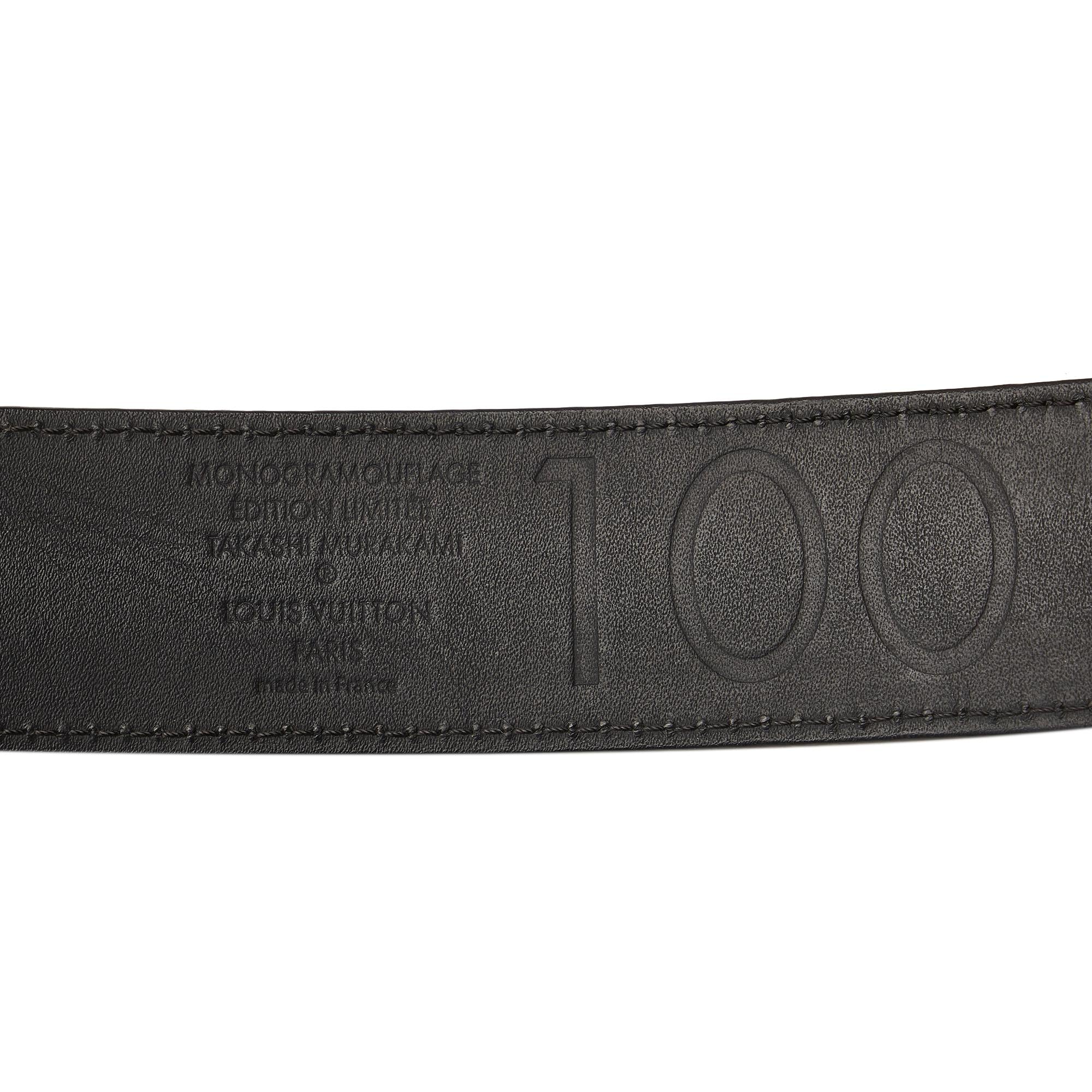 Louis Vuitton Takashi Murakami Monogramouflage Belt - 46 / 116.50 (SHG-23BR74)